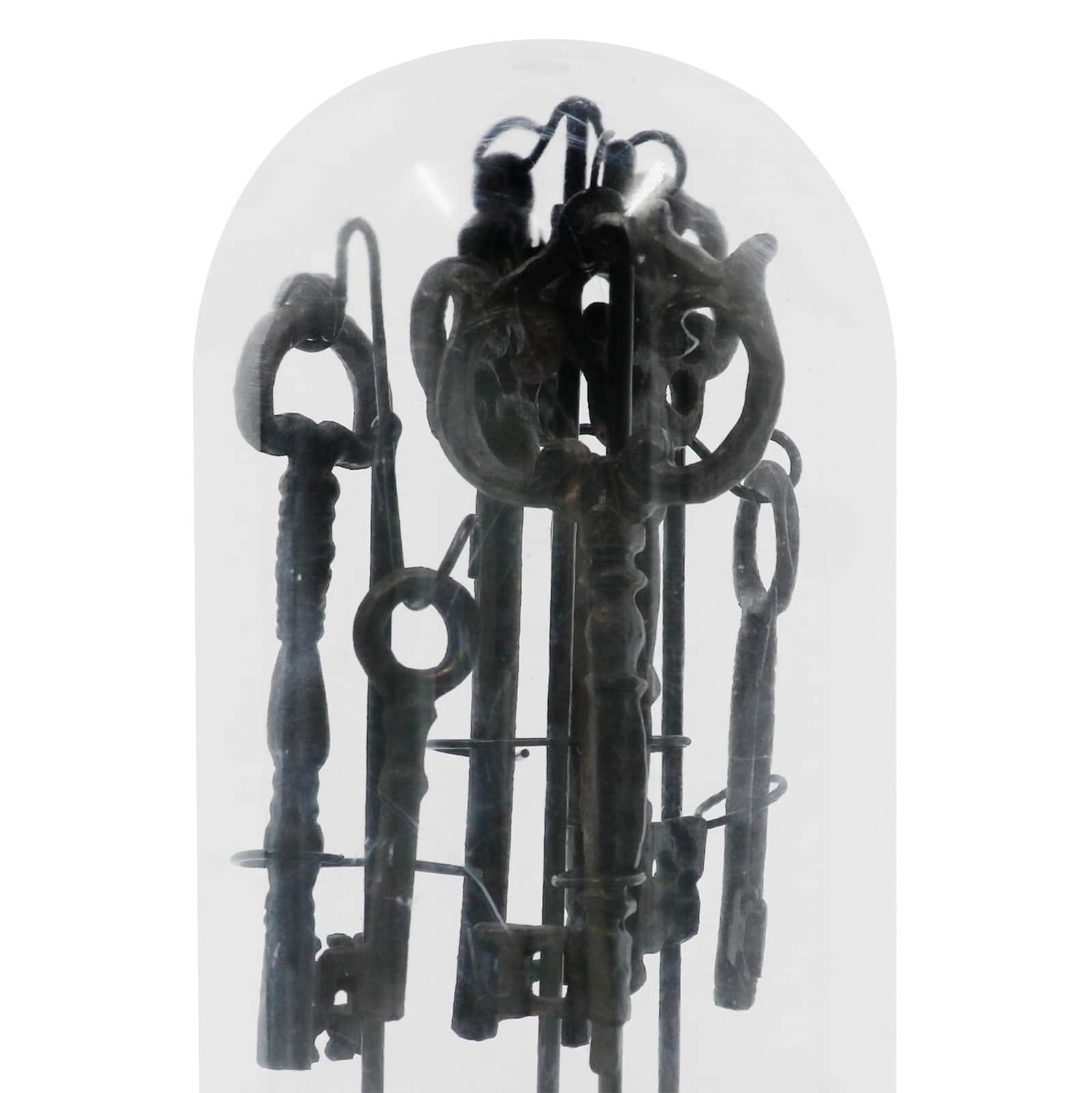 9.25" Skeleton Key Cloche Tabletop Décor by Ashland®