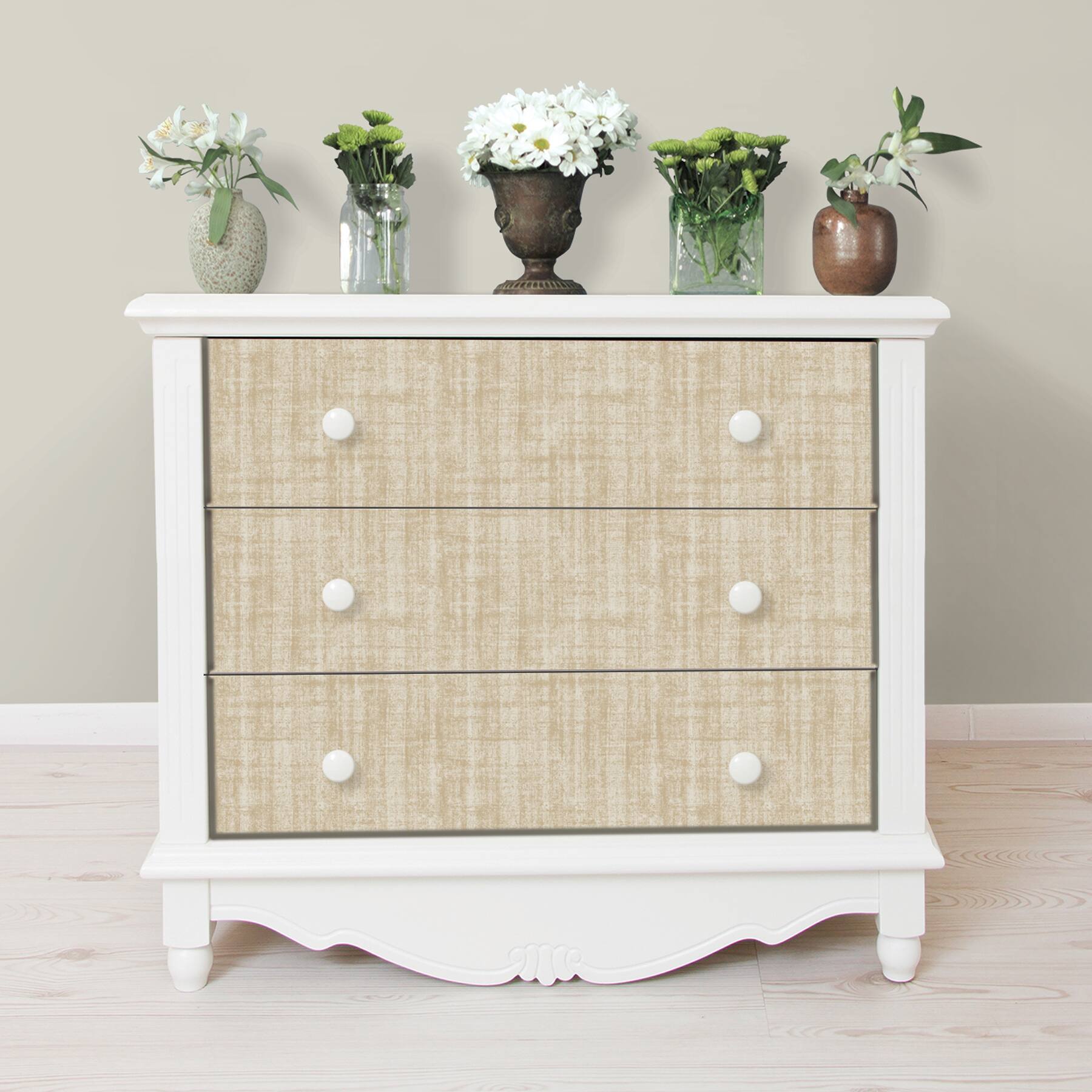 InHome Aurum Linen Peel & Stick Wallpaper