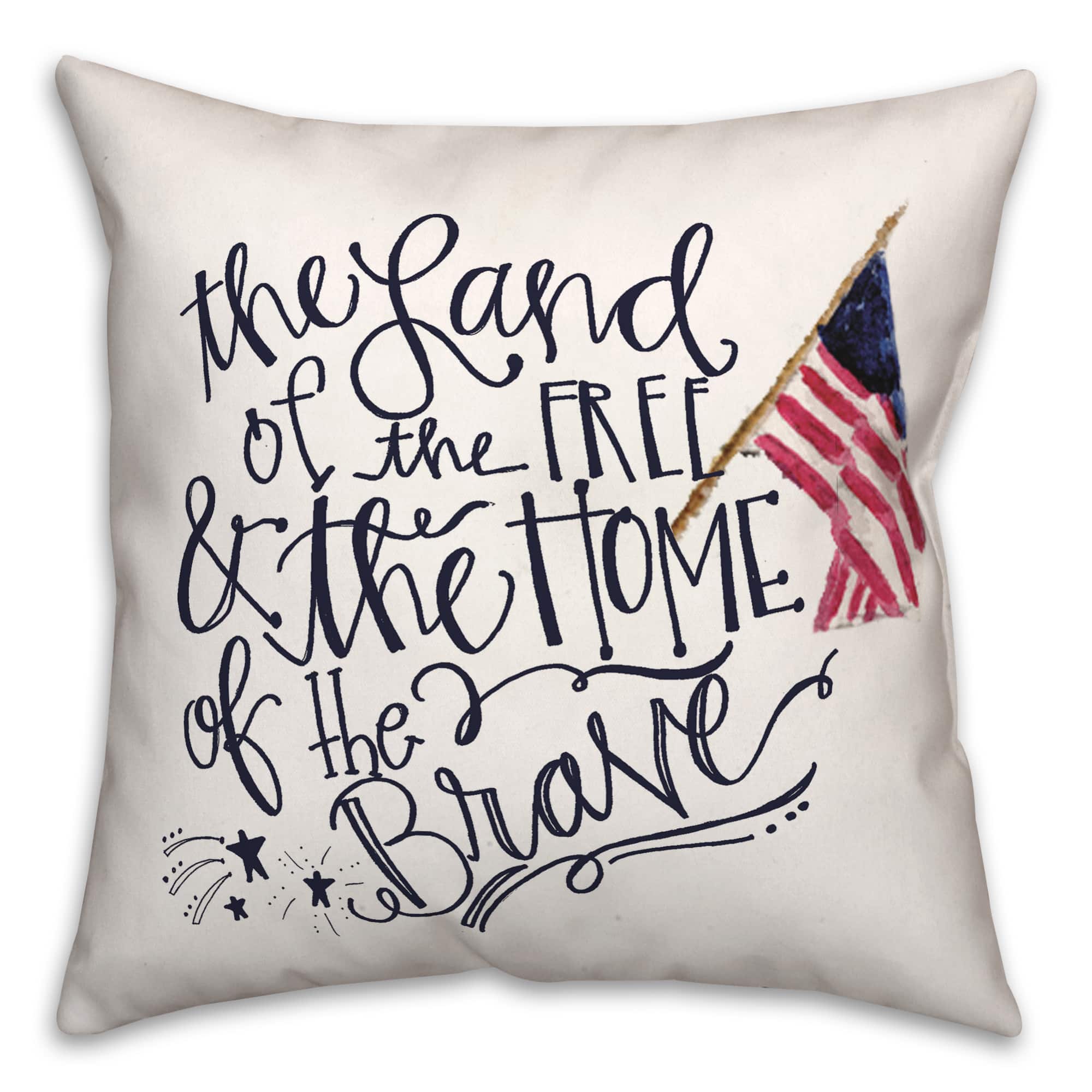 Land of the Free Throw Pillow