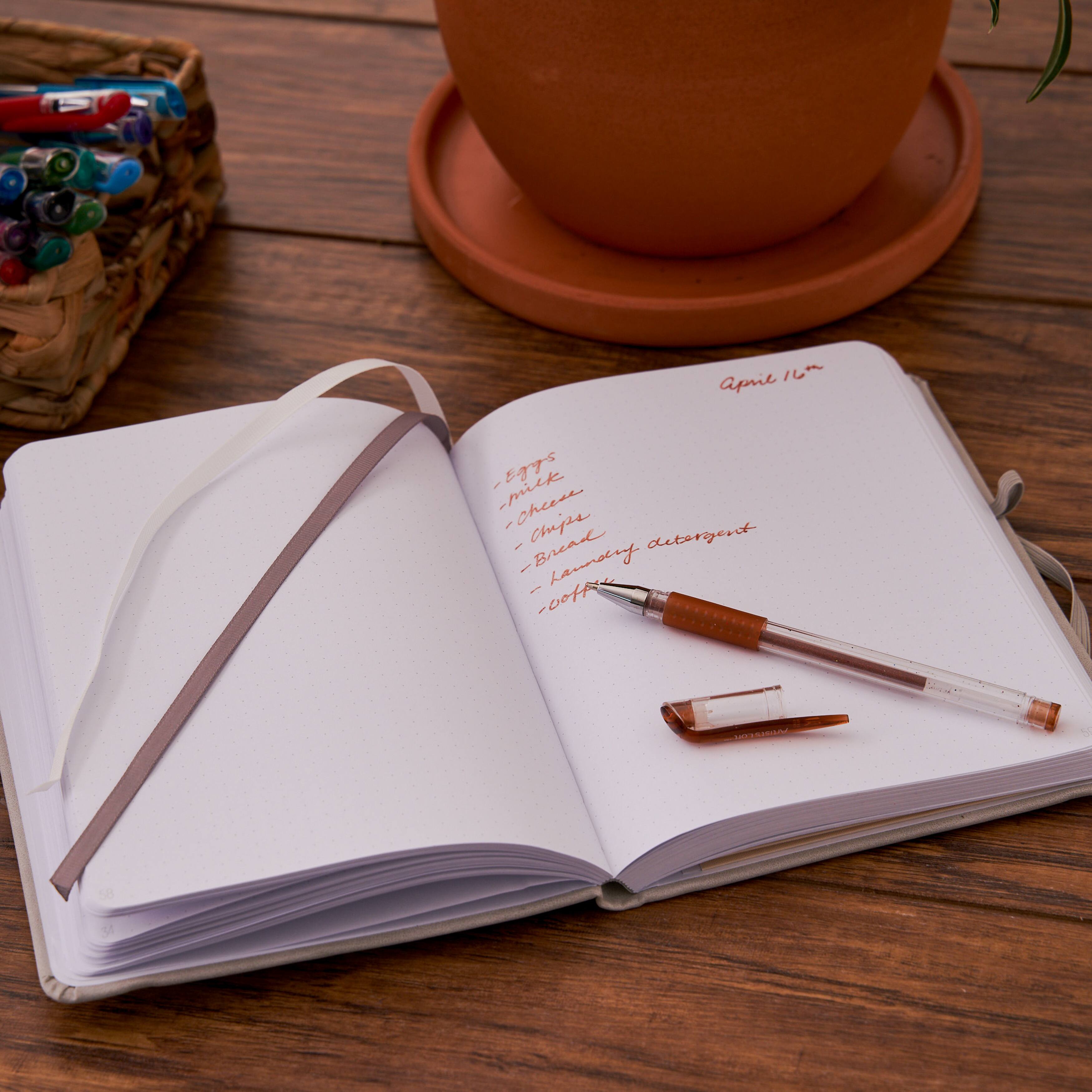 Grey Premium Hardcover Dot Journal, 6" x 8" by Artist's Loft™