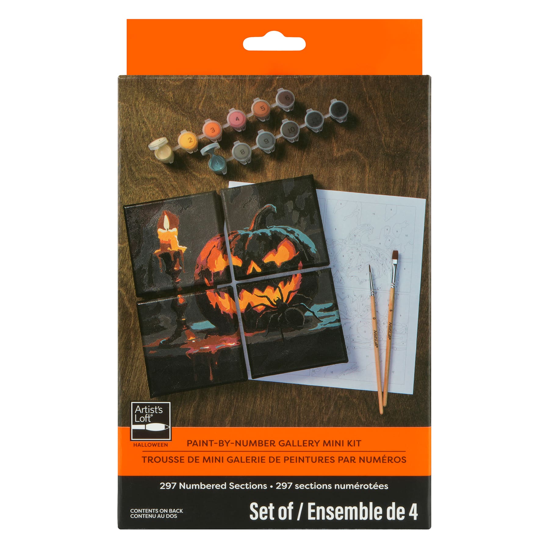 Jack-o'-Lantern Paint-by-Number Gallery Mini Kit by Artist's Loft®