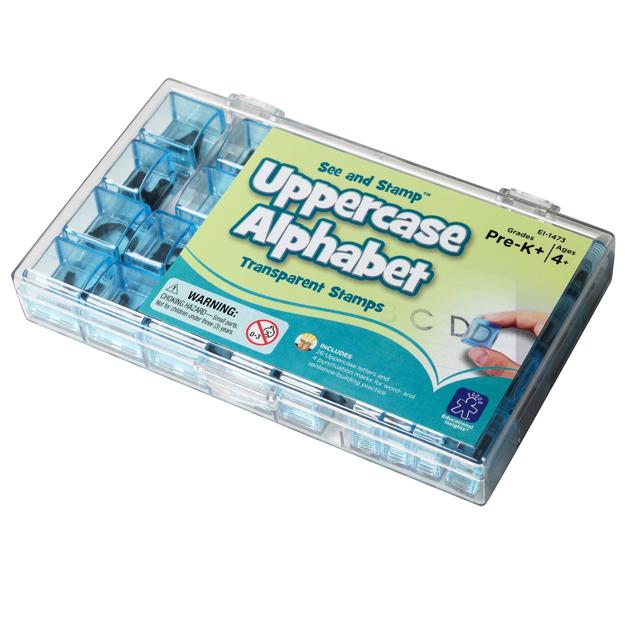 Educational Insights® See and Stamp™ Uppercase Alphabet Transparent Stamps