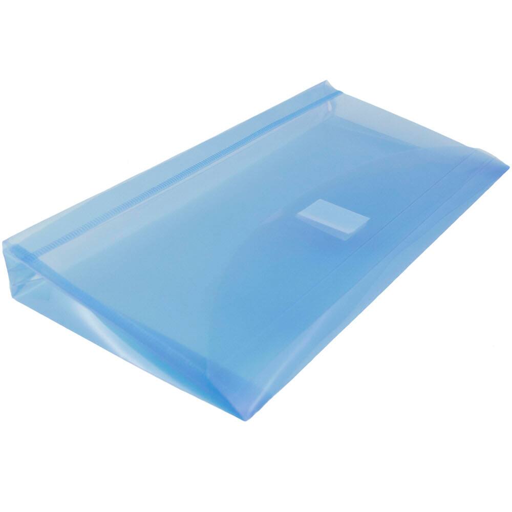 JAM Paper 5.25" x 10" Plastic Hook & Loop Closure Envelopes