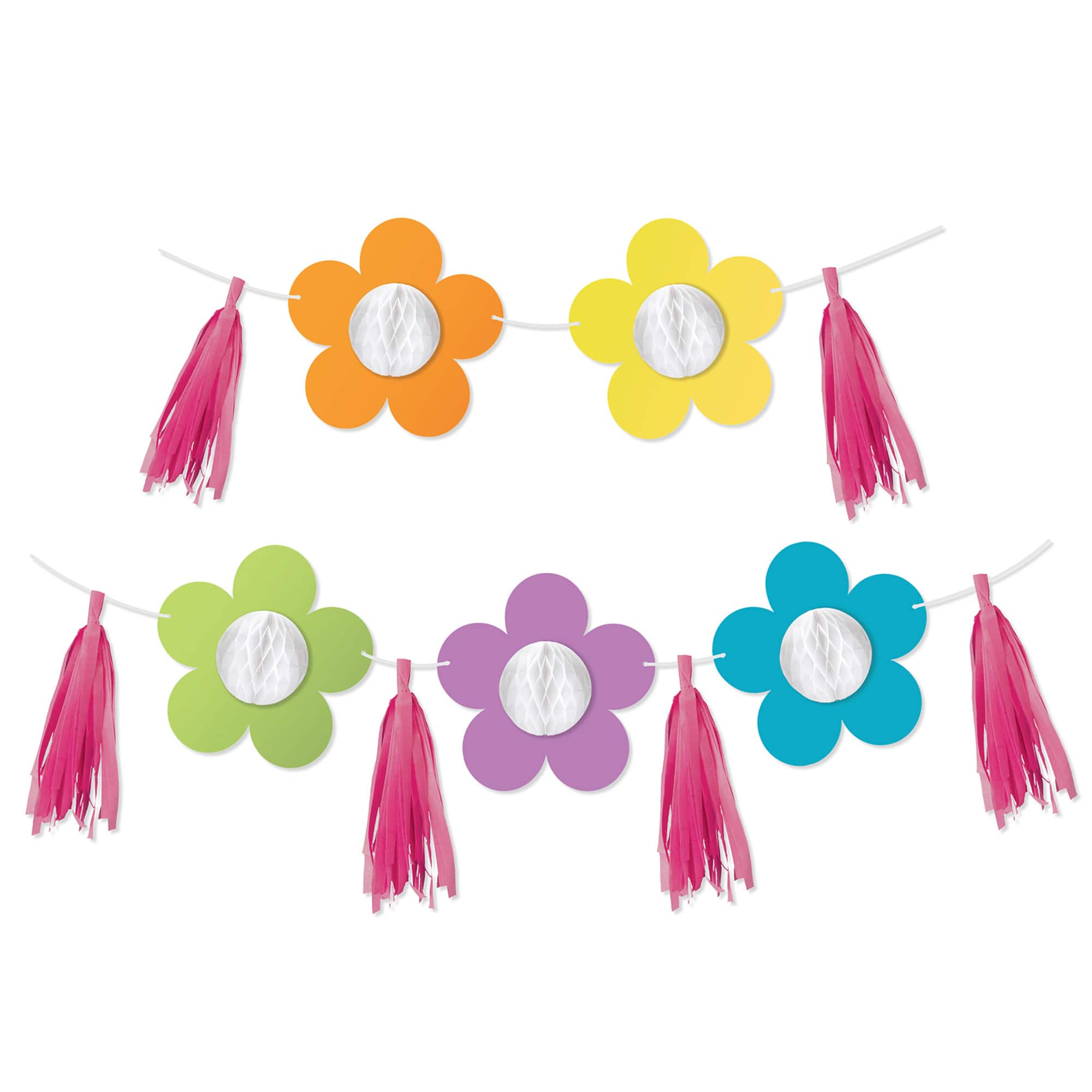 Carson Dellosa® Education Happily Ever Elementary Retro Remix Flowers and Tassels Accents Set, 3ct.