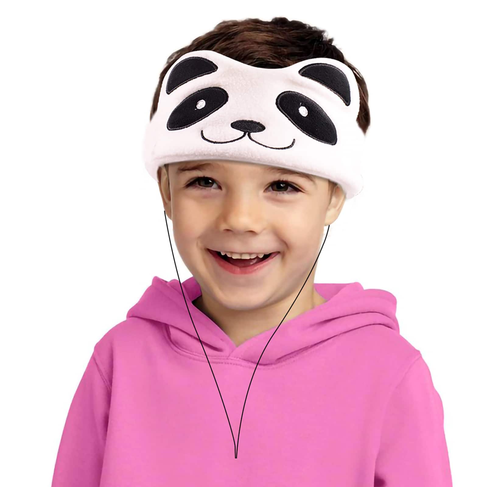 Contixo H1 Adjustable Fleece Headband Headphones, Panda