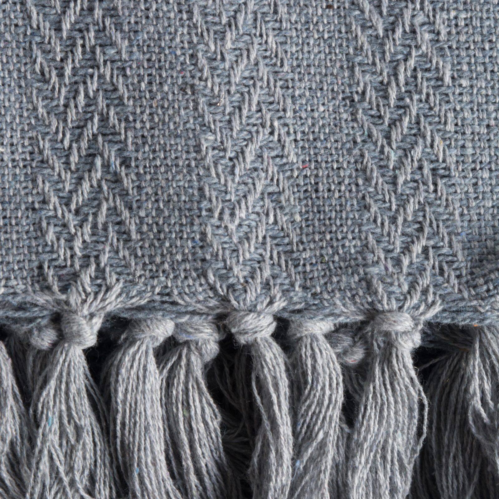 DII® Cool Gray Solid Textured Throw