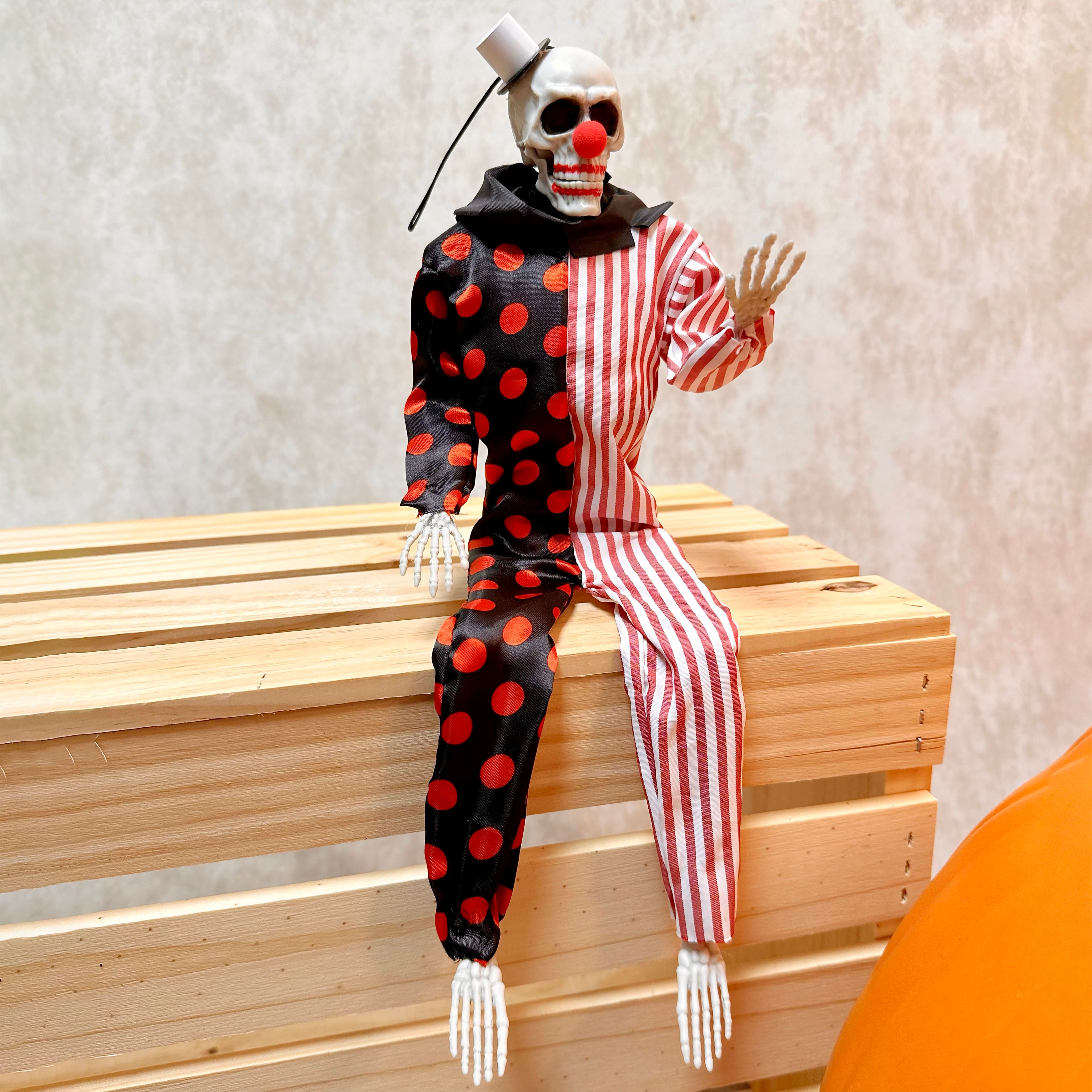 16" Hanging Clown Skeleton by Ashland®
