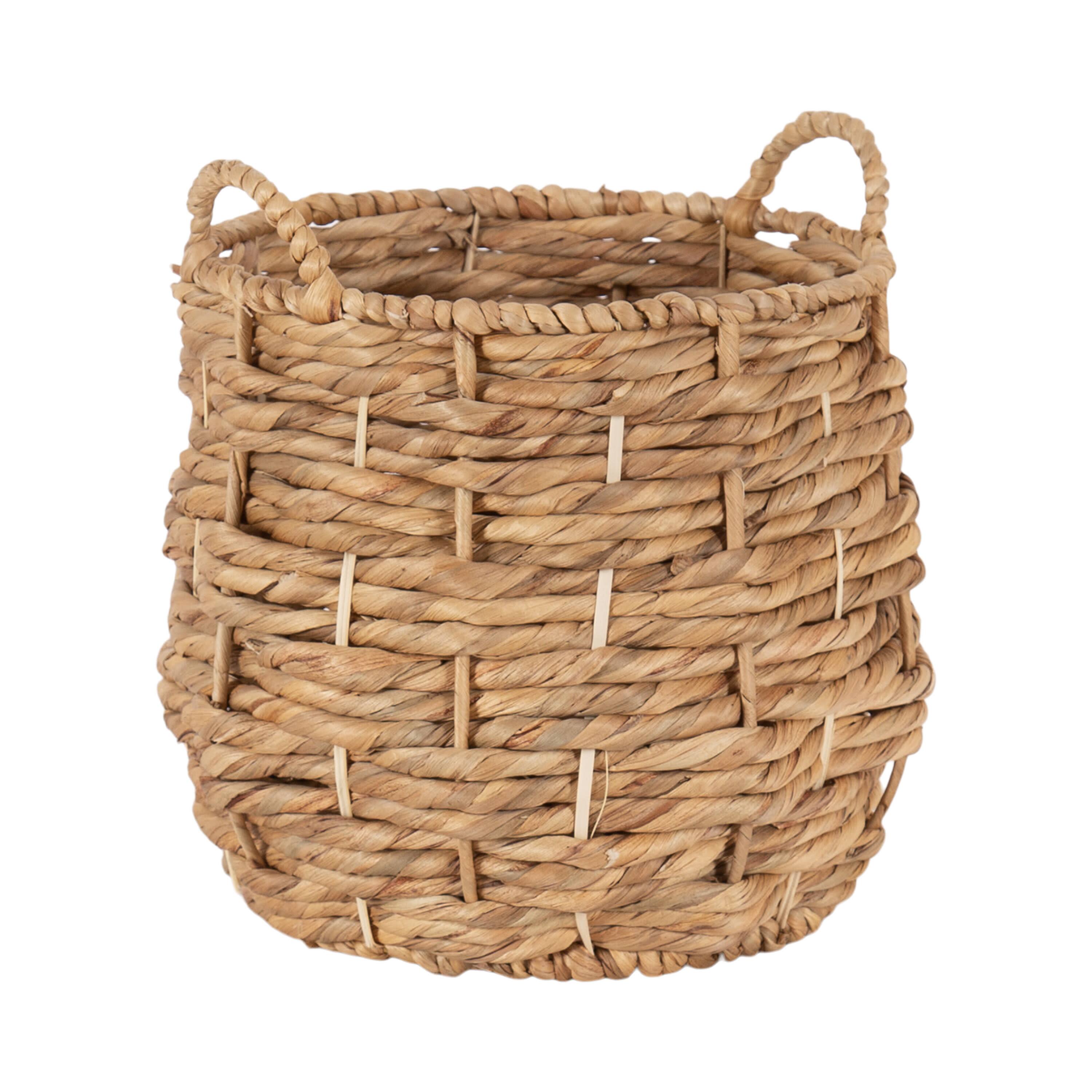Kate and Laurel 7ft. Natural Green Oliveira Faux Olive Tree with Brown Basket
