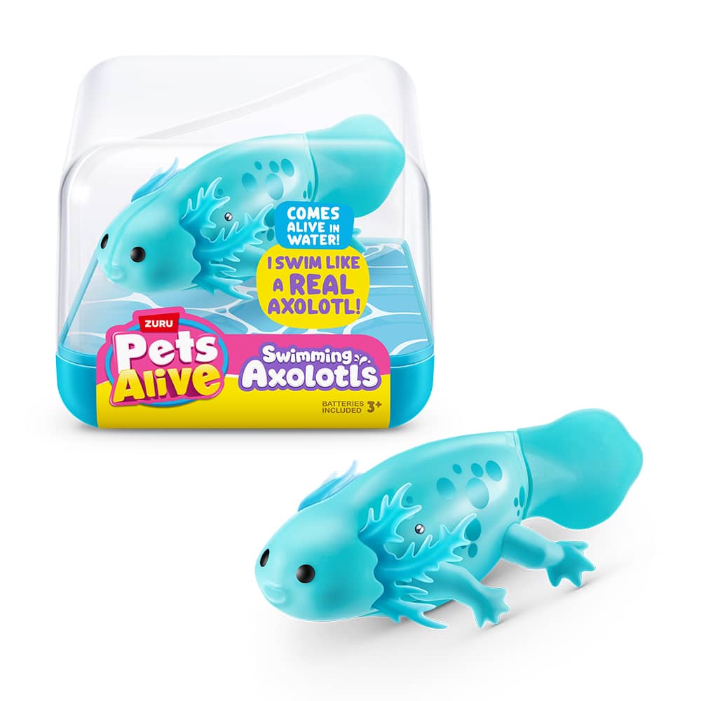 Assorted Zuru Pets Alive Swimming Axolotl Toy, 1pc.