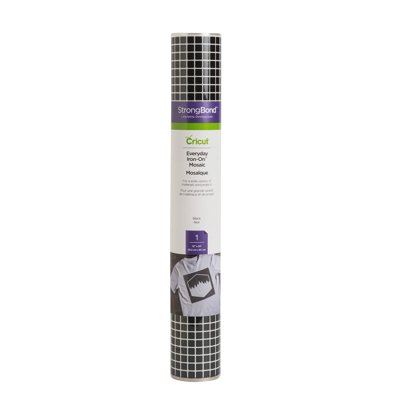Cricut® Everyday Iron-On™ Black Mosaic Squares