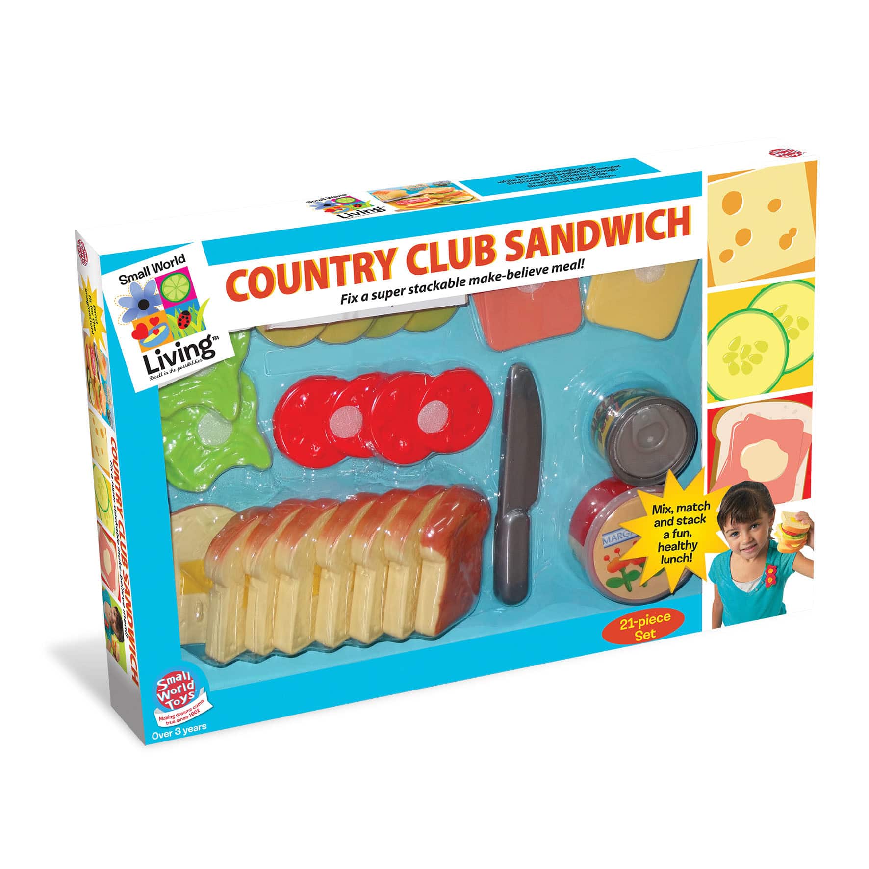 Small World Toys Country Club Sandwich Play Set