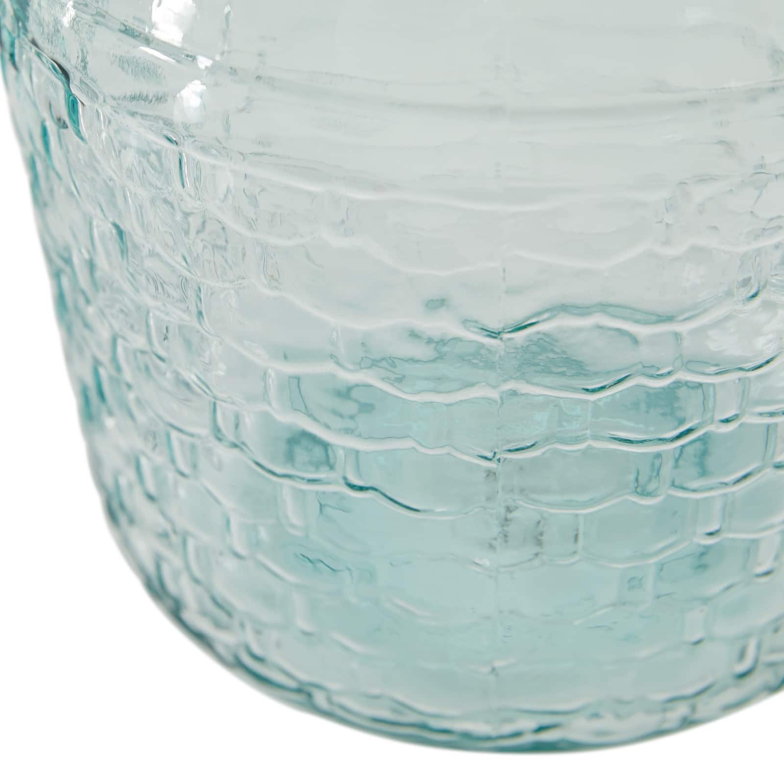 12" Clear Glass Farmhouse Vase
