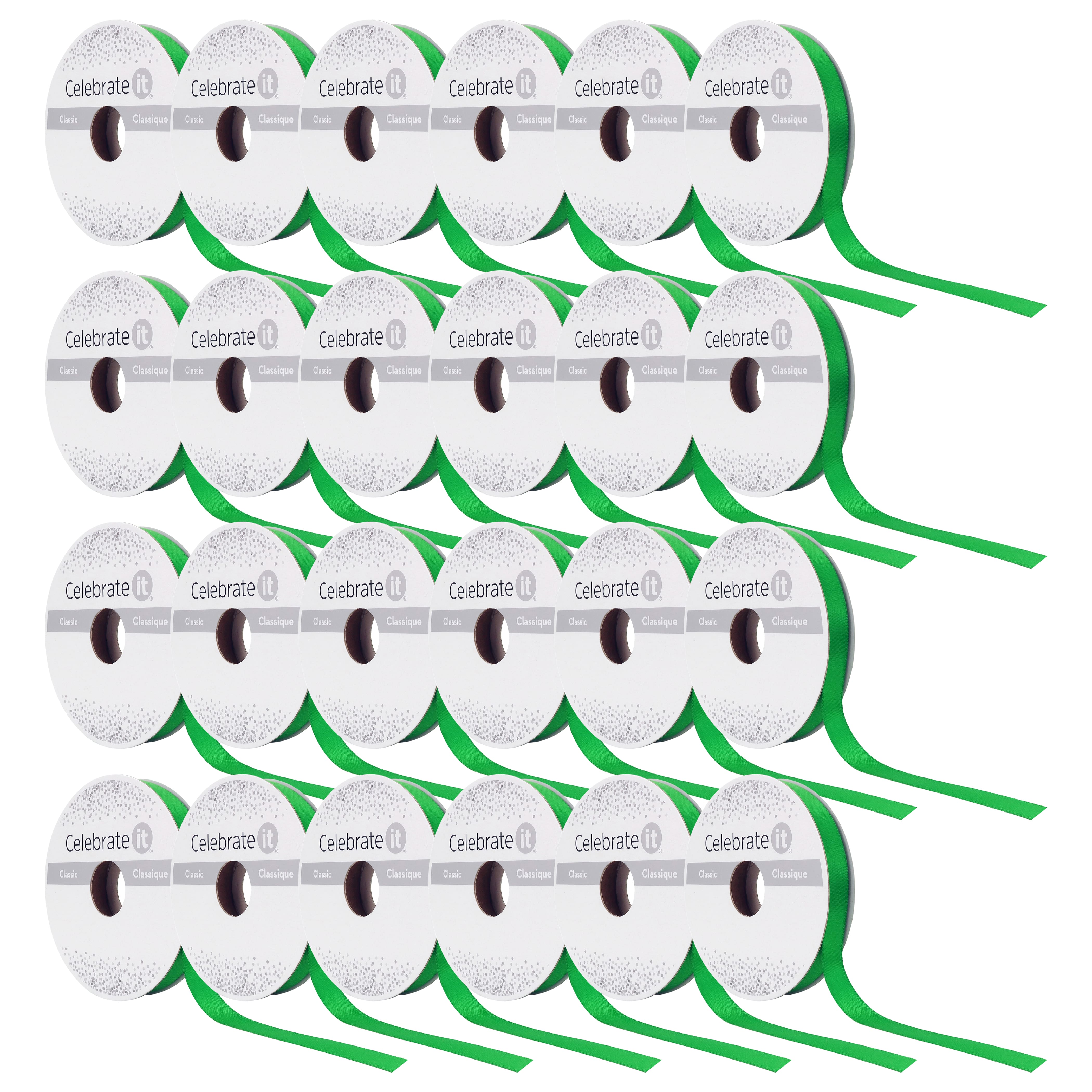 24 Pack: 3/8" x 15yd. Satin Double Face Ribbon by Celebrate It®