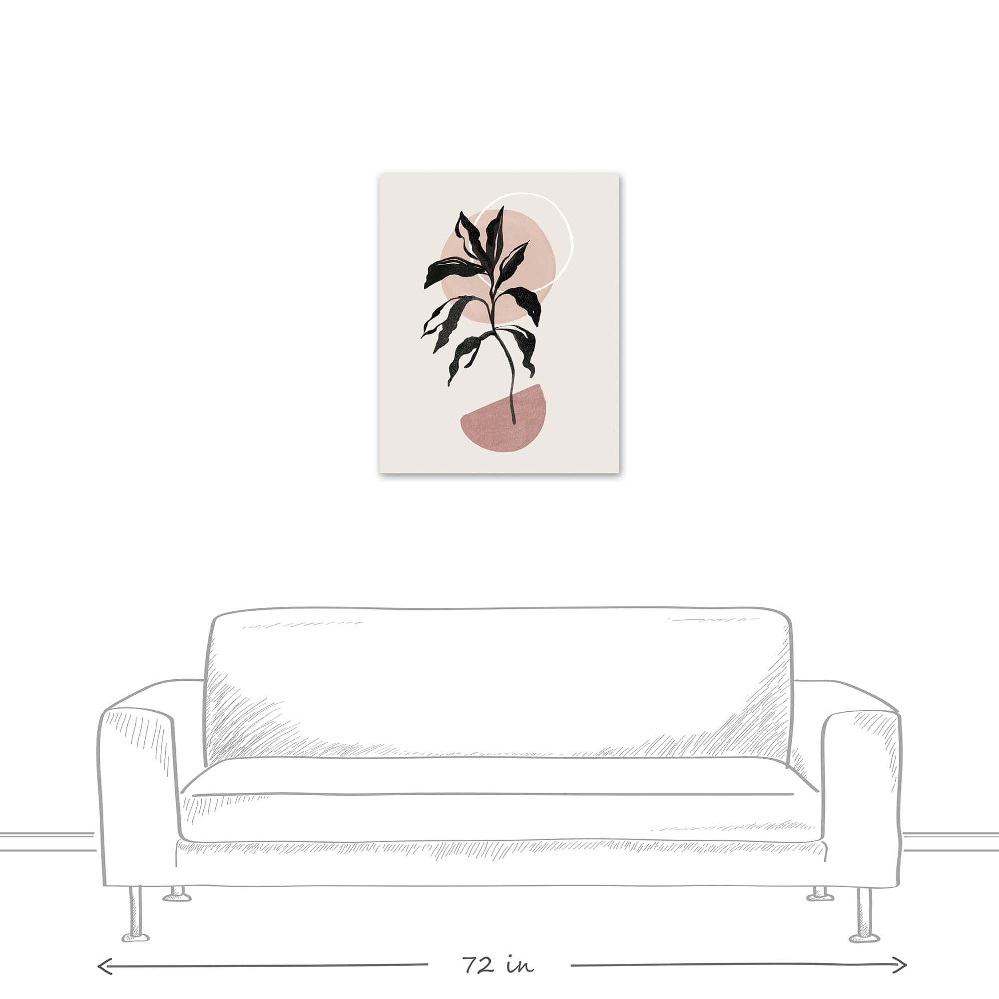 Abstract Boho BoBrownical 24" x 30" Canvas Wall Art