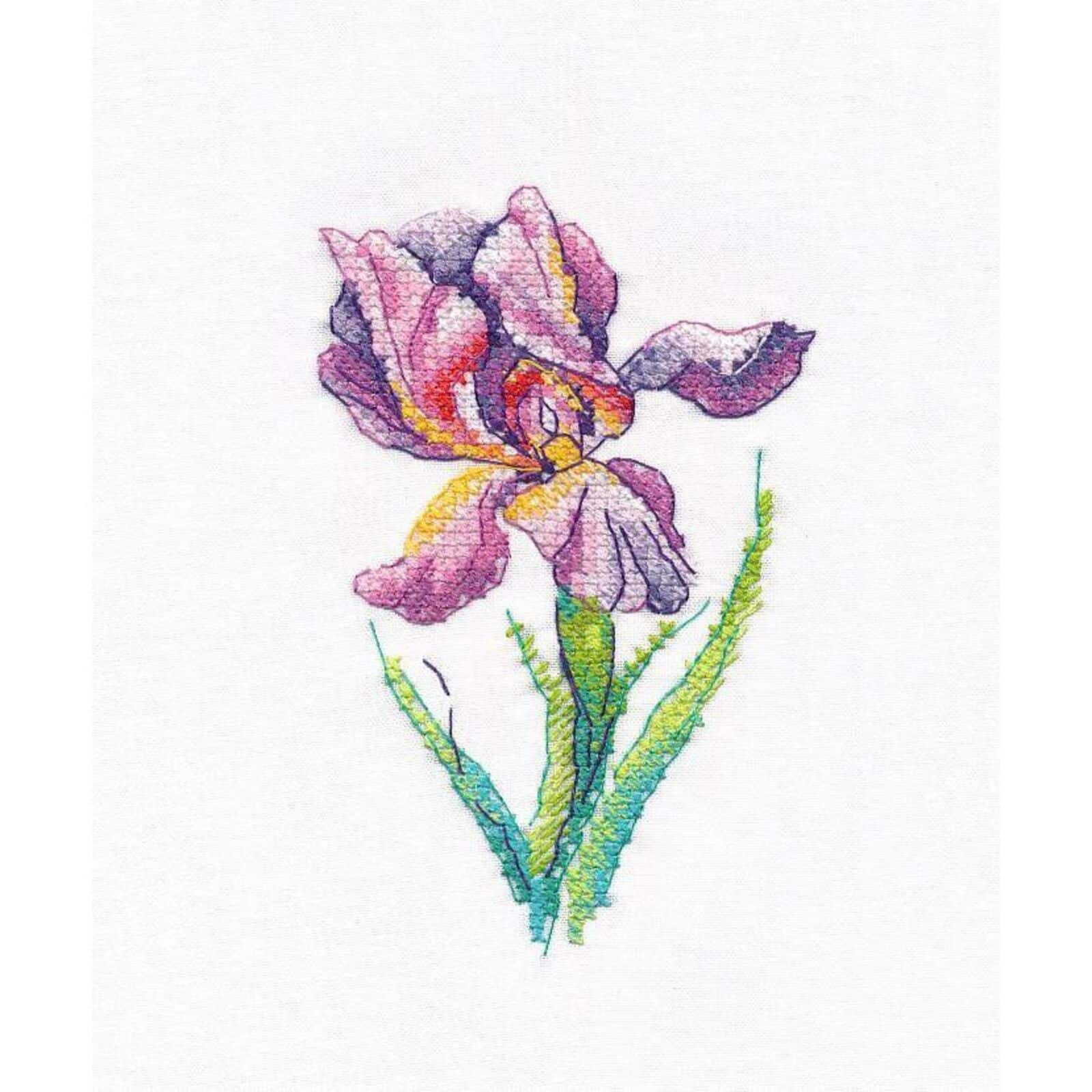 Oven Rainbow Flower Cross Stitch Kit