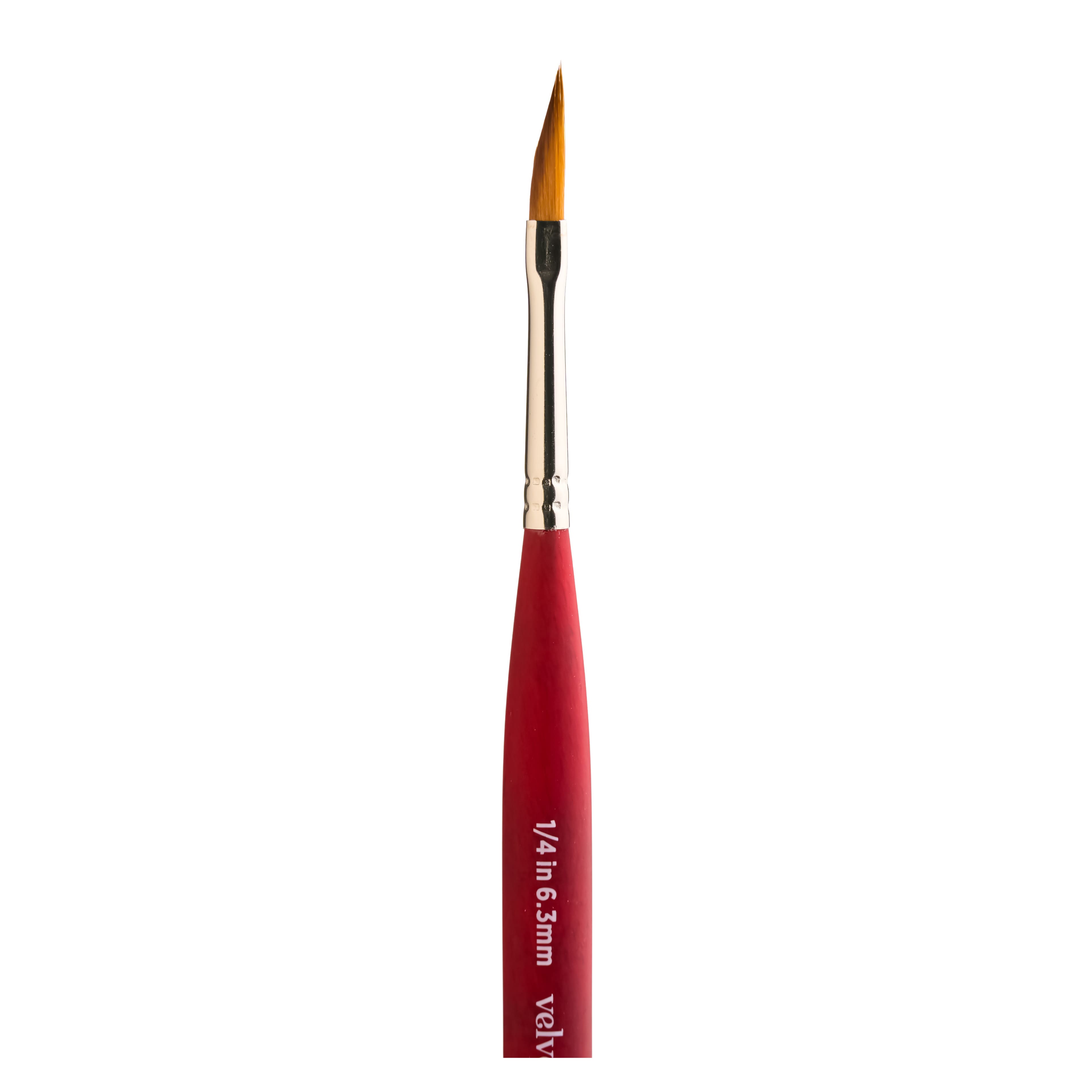 Princeton™ Velvetouch™ 1/4" Mixed Media Short Handle Mini Dagger Striper Brush