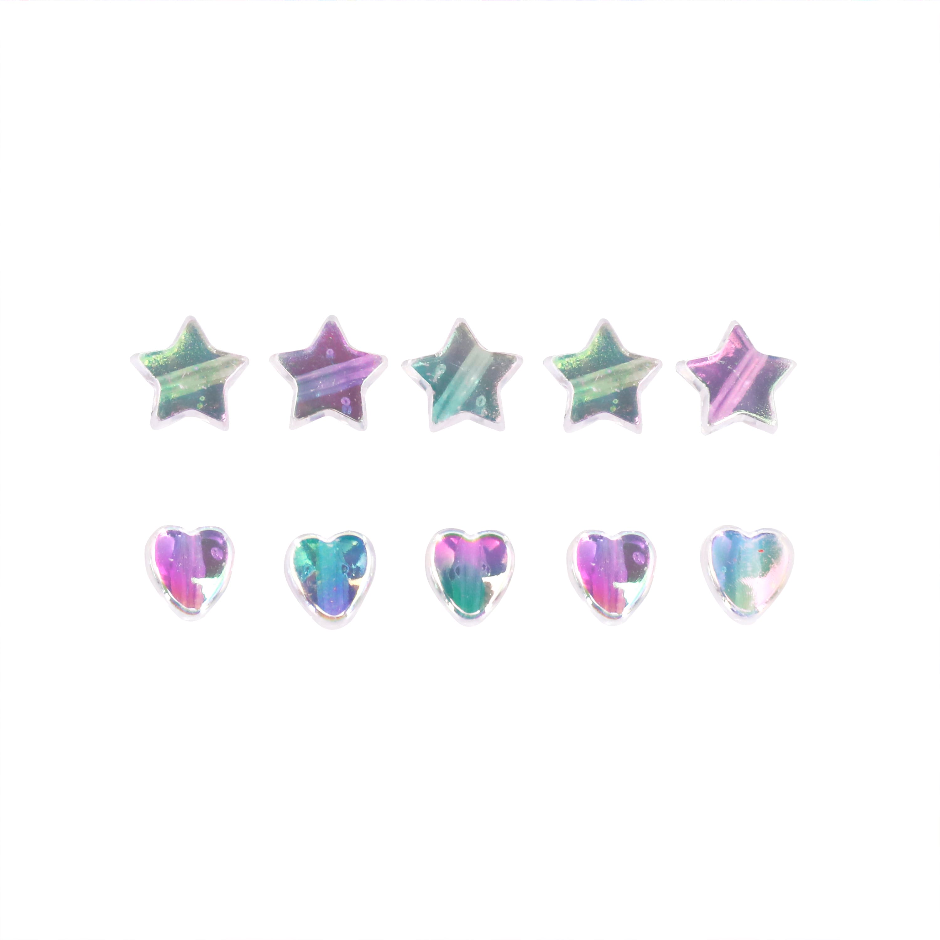 Clear AB Star & Heart Acrylic Beads, 450ct. by Bead Landing™