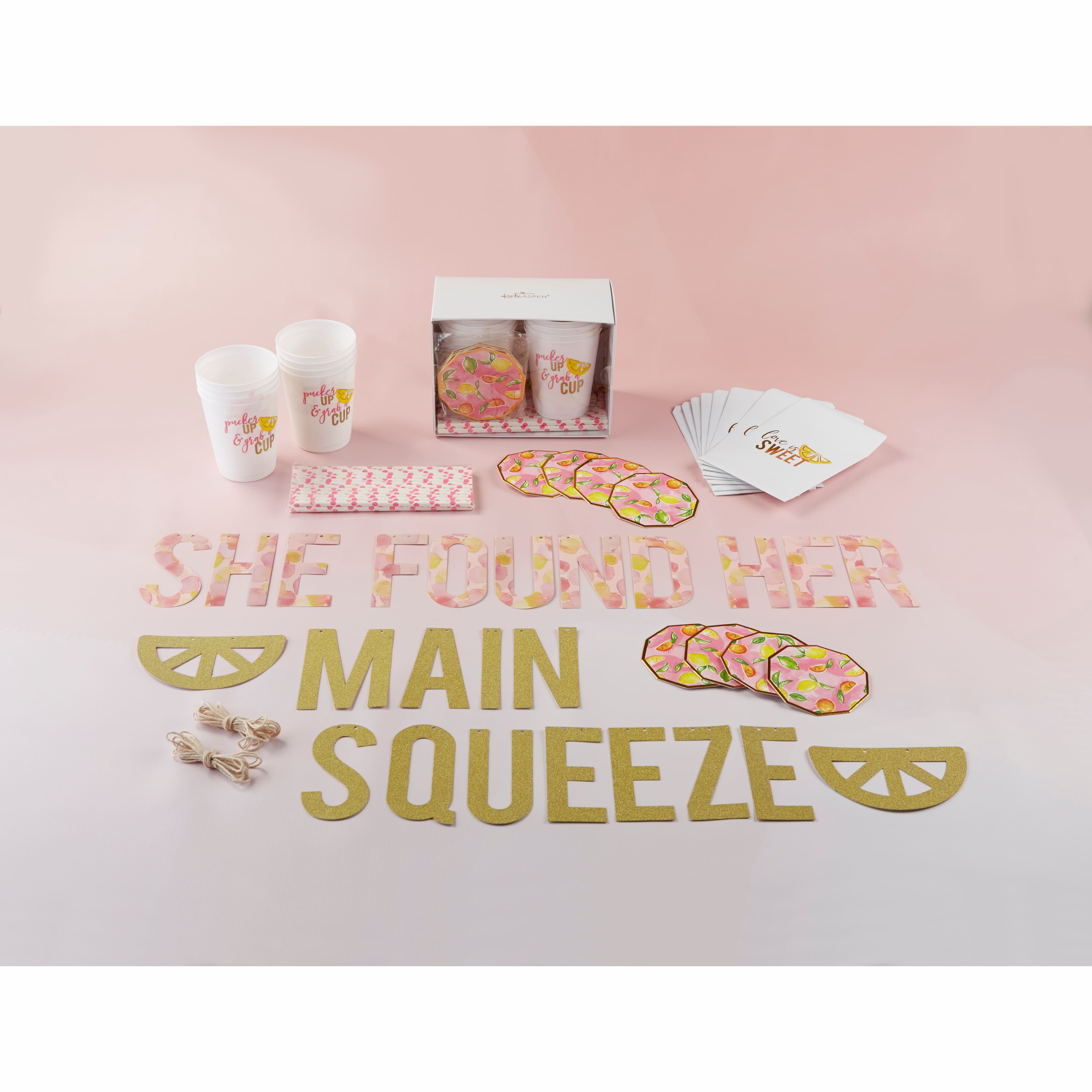 Kate Aspen® She Found Her Main Squeeze 49 Piece Party Kit