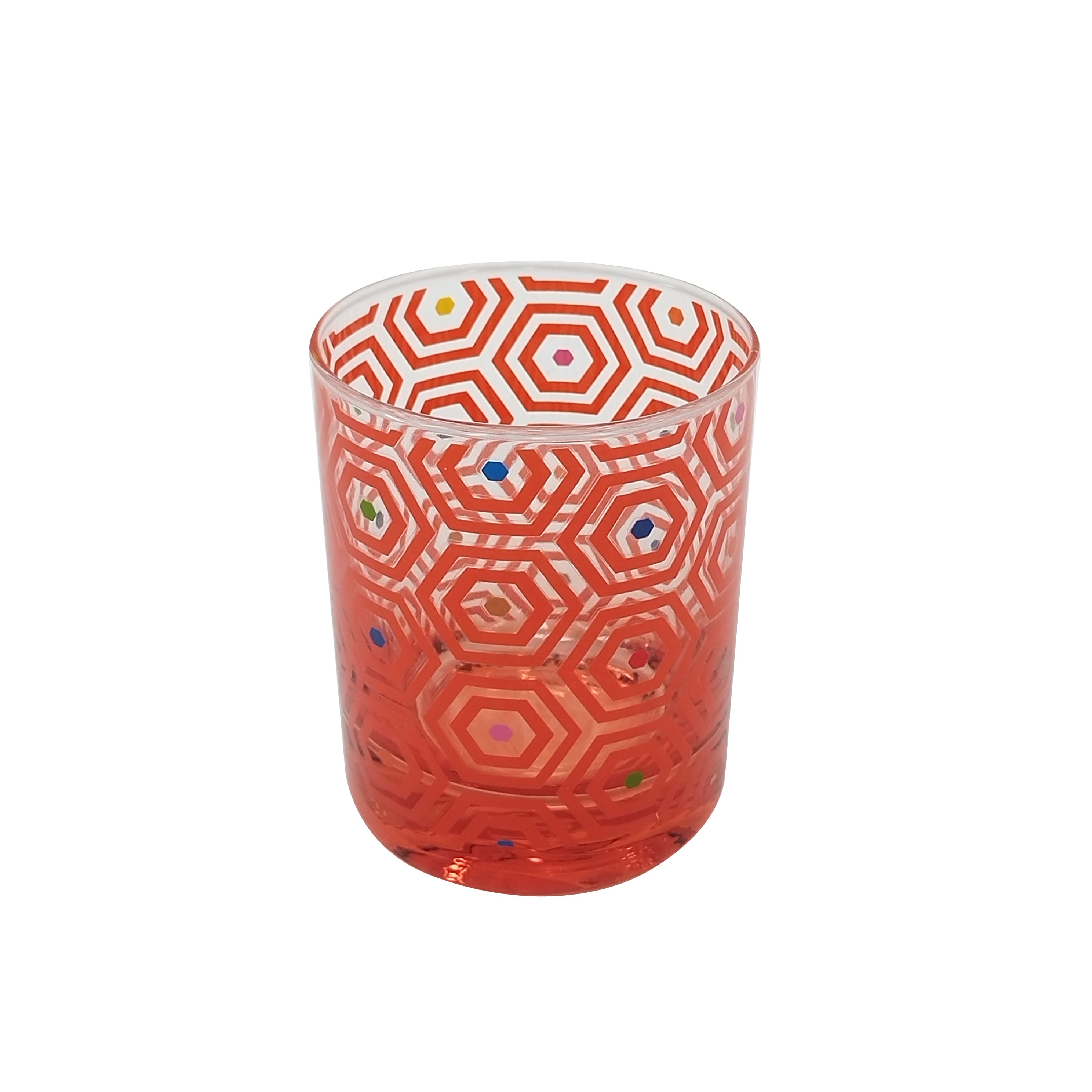 Jonathan Adler x Michaels 10.8oz. Red Honeycomb Glass Cup