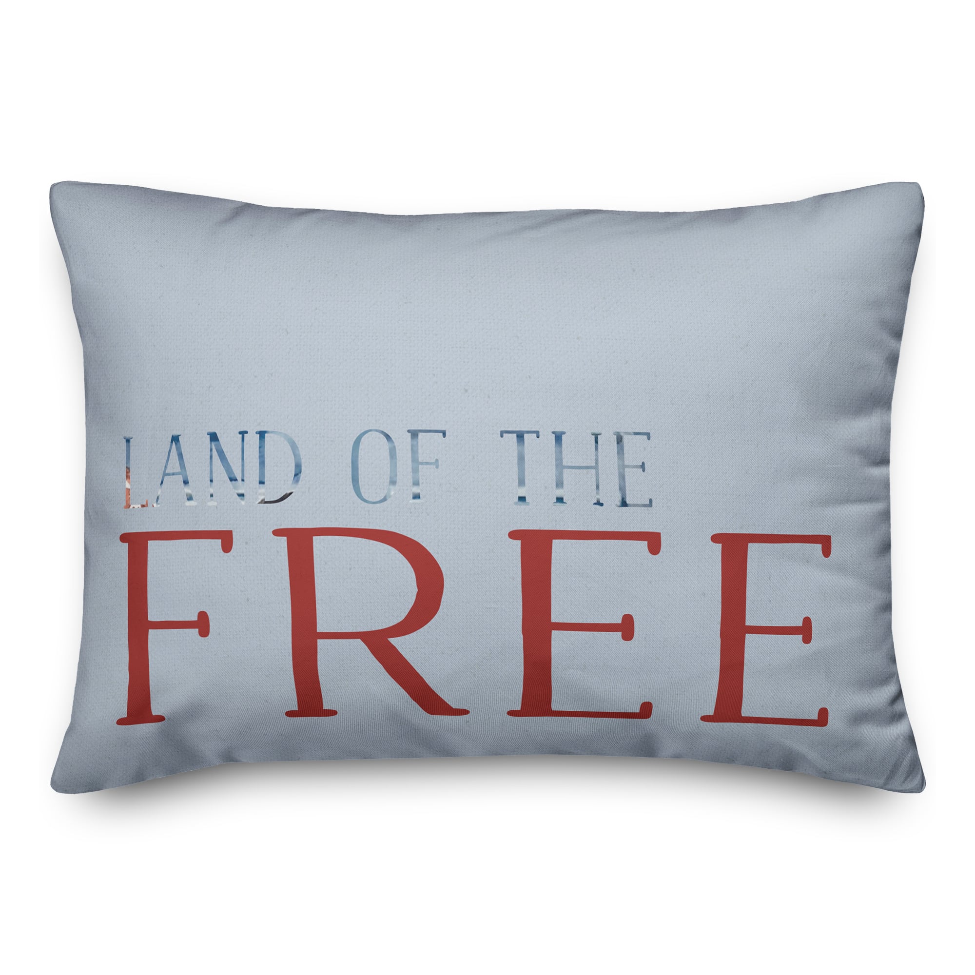 Multicolored Land of the Free Throw Pillow