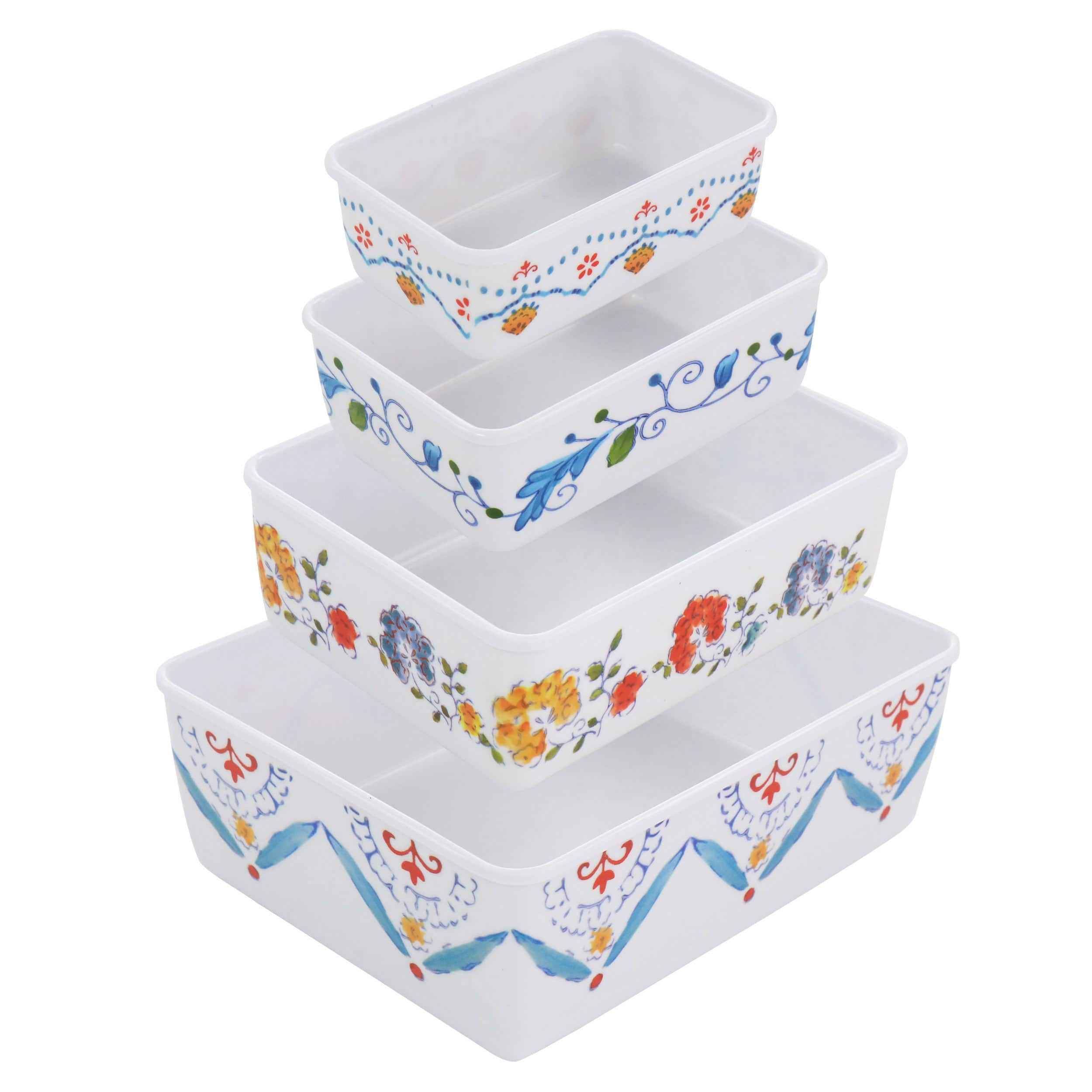 Gibson Home® 8-Piece Anaya Rectangular Nesting Food Storage Set