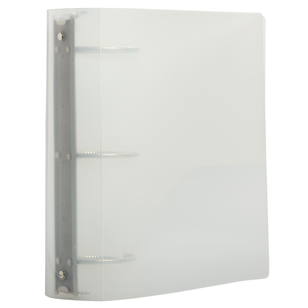 JAM Paper 3" Glass Twill Plastic 3-Ring Binder