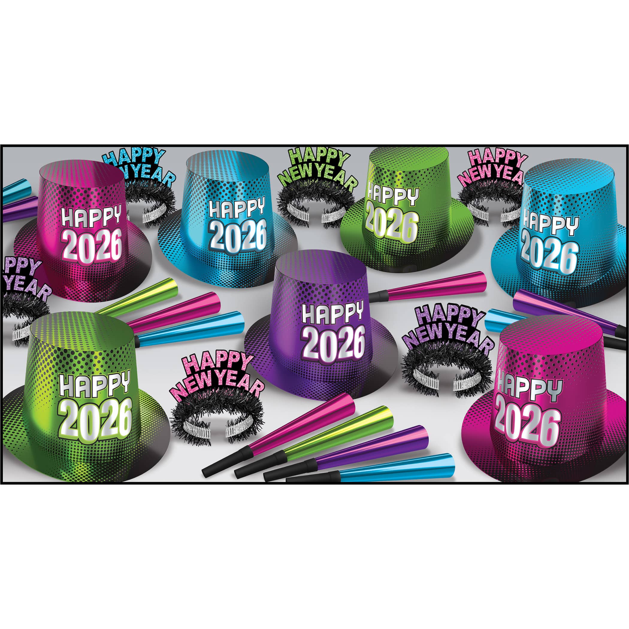 Beistle New Year 2026 Party Accessory Kit