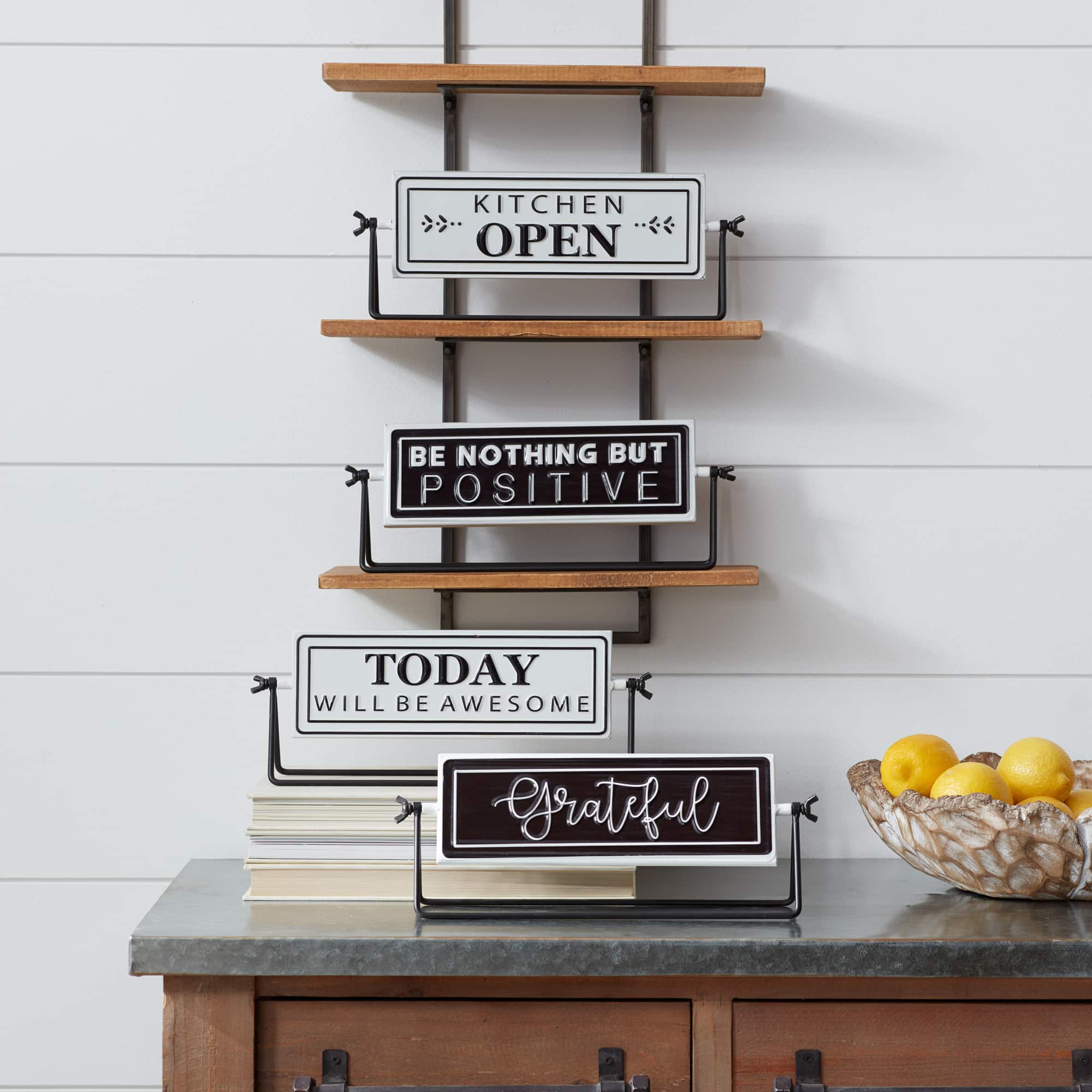 Reversible Signs with Stand Set