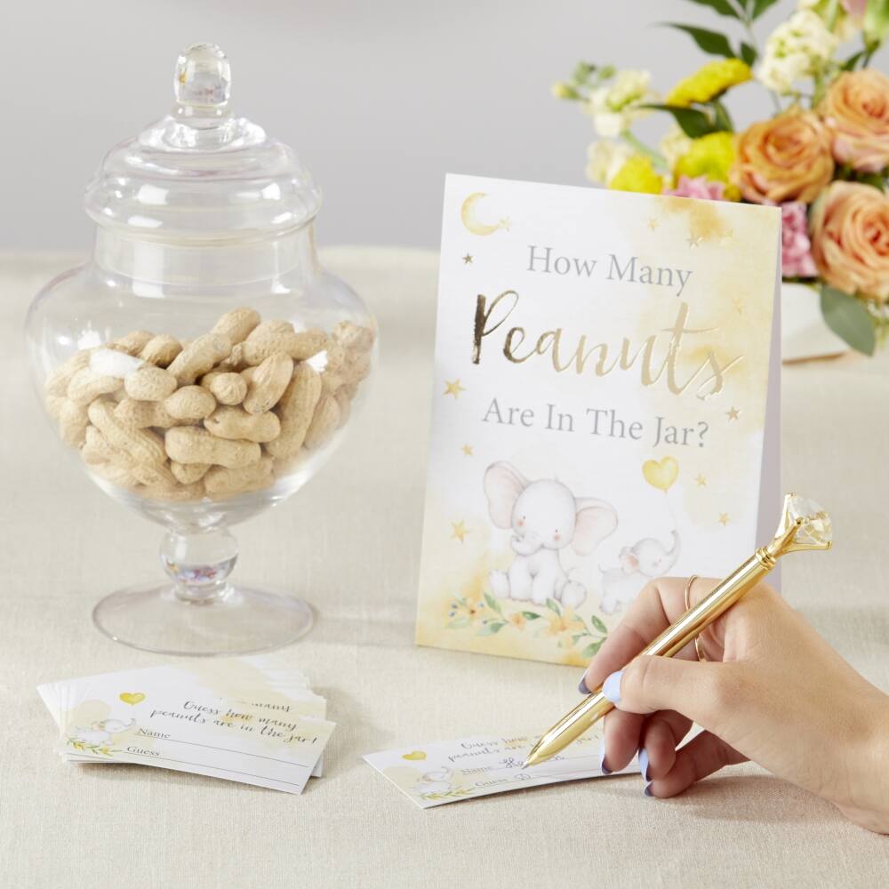 Kate Aspen® Elephant Advice Card & Baby Shower Game Set