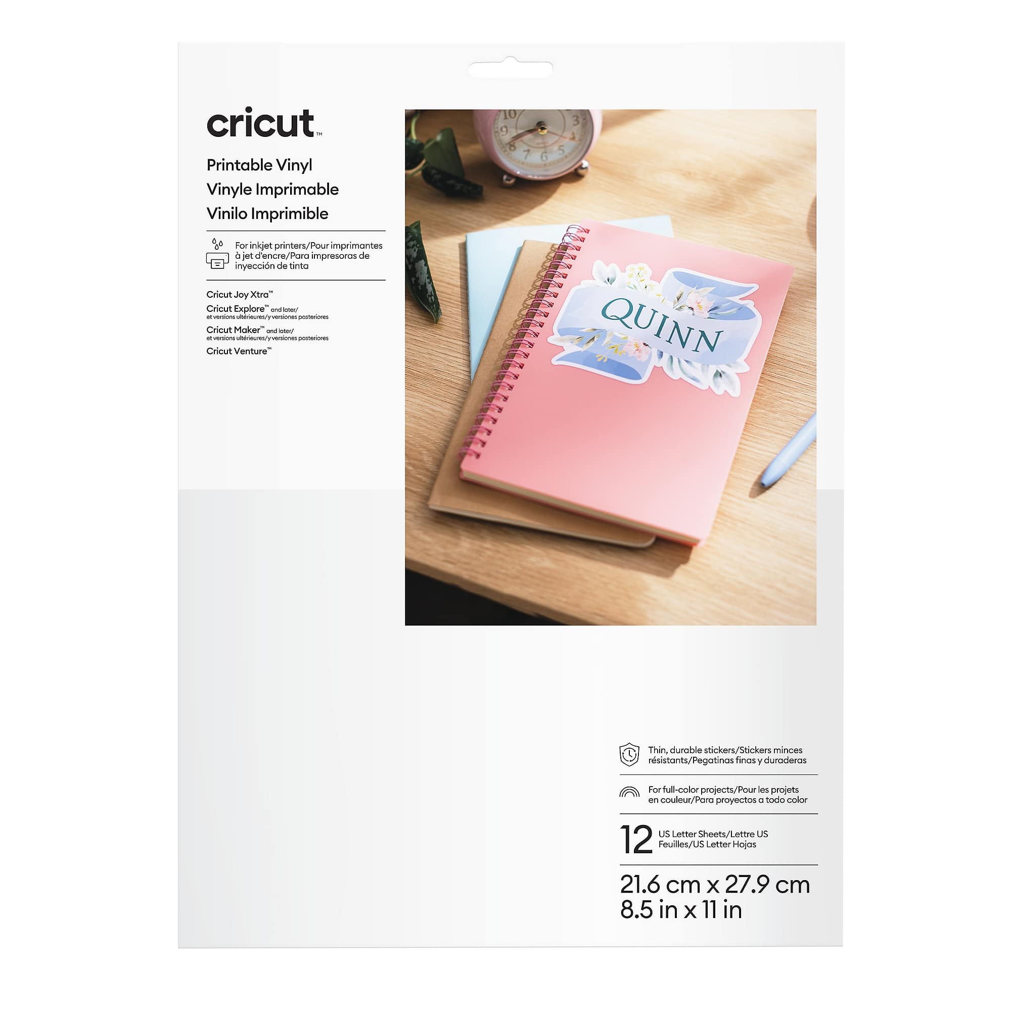 Cricut® Printable Vinyl Sheets