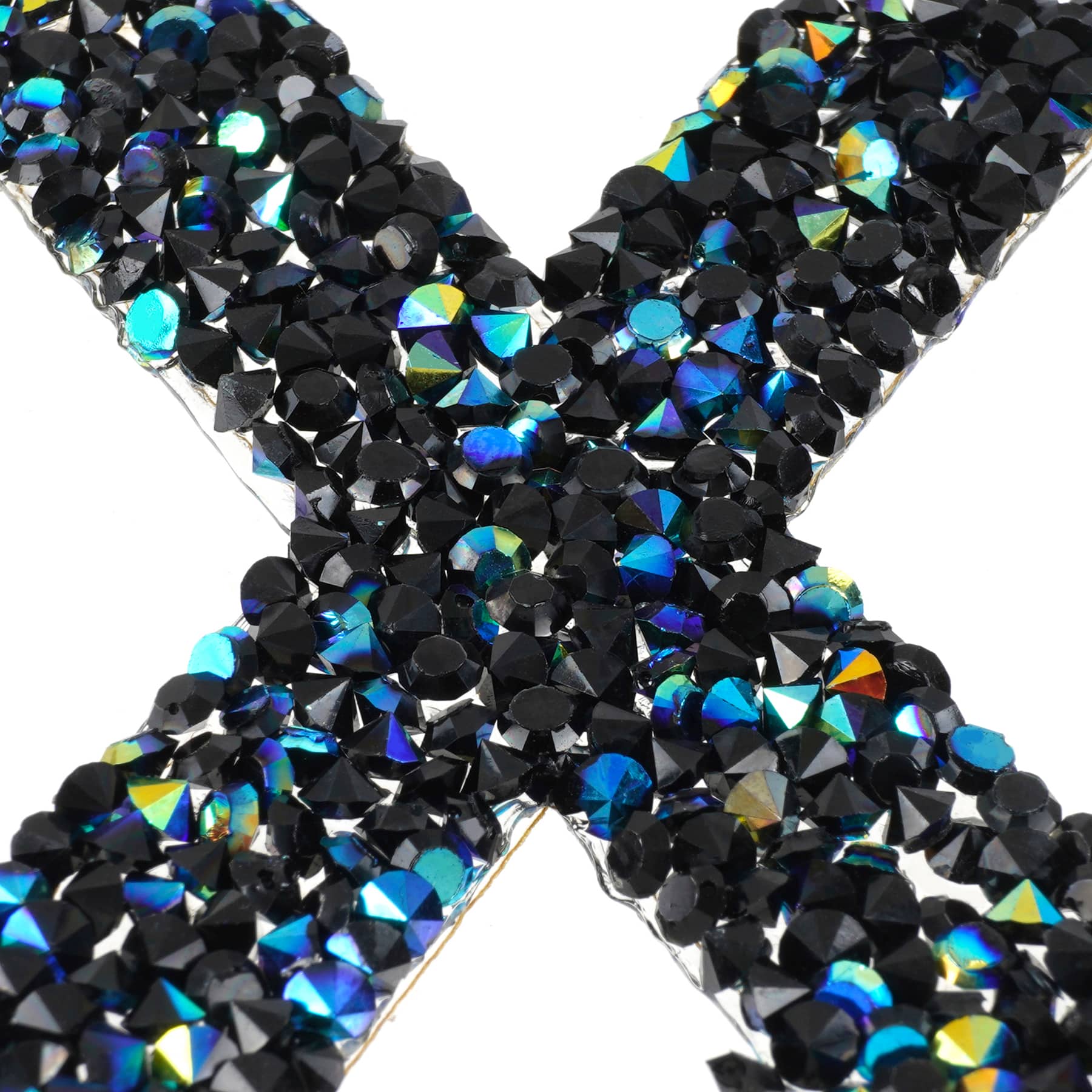 12 Pack: Black AB Letter Bling Sticker by Recollections®