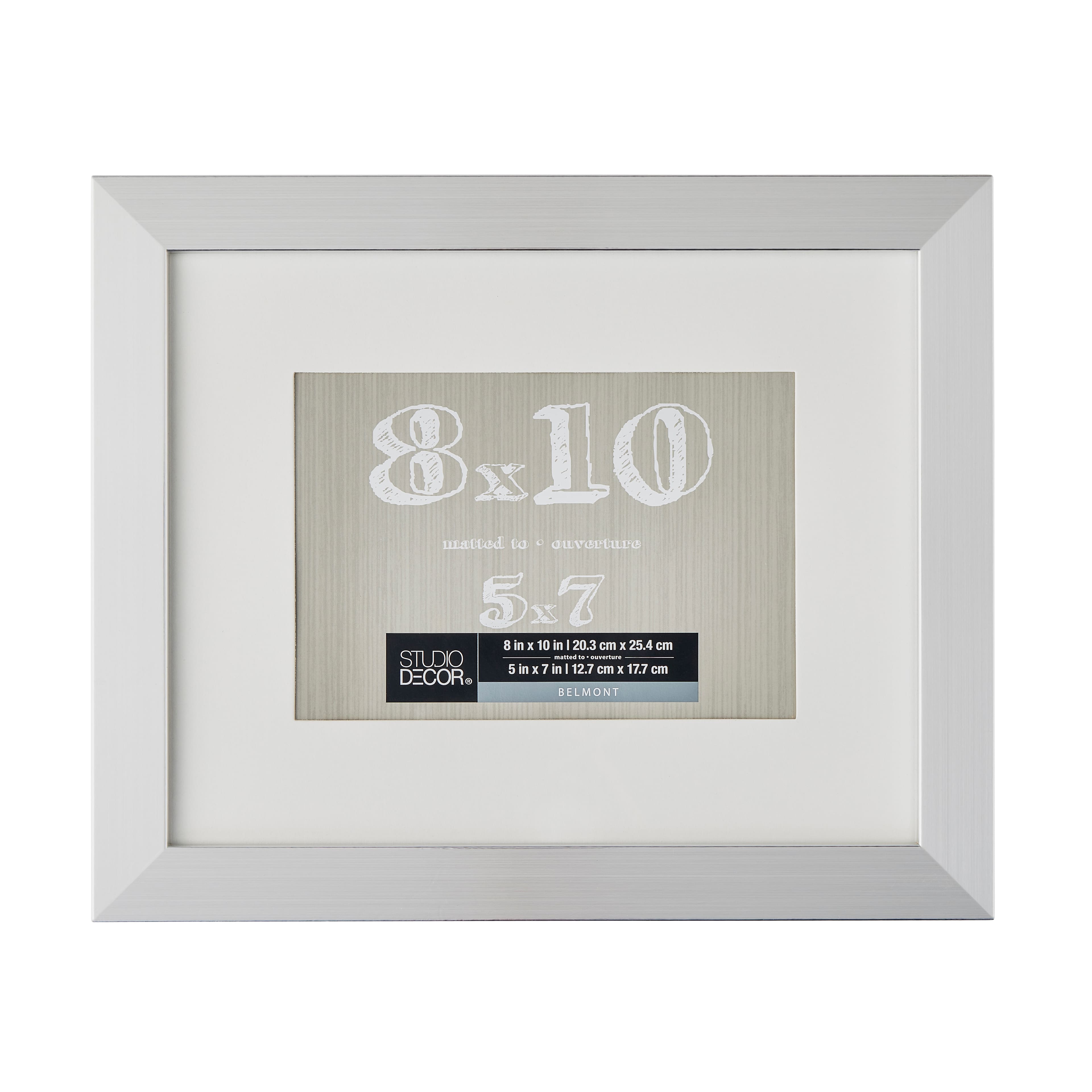 8 Pack: Silver Frame with Mat, Belmont by Studio Décor®