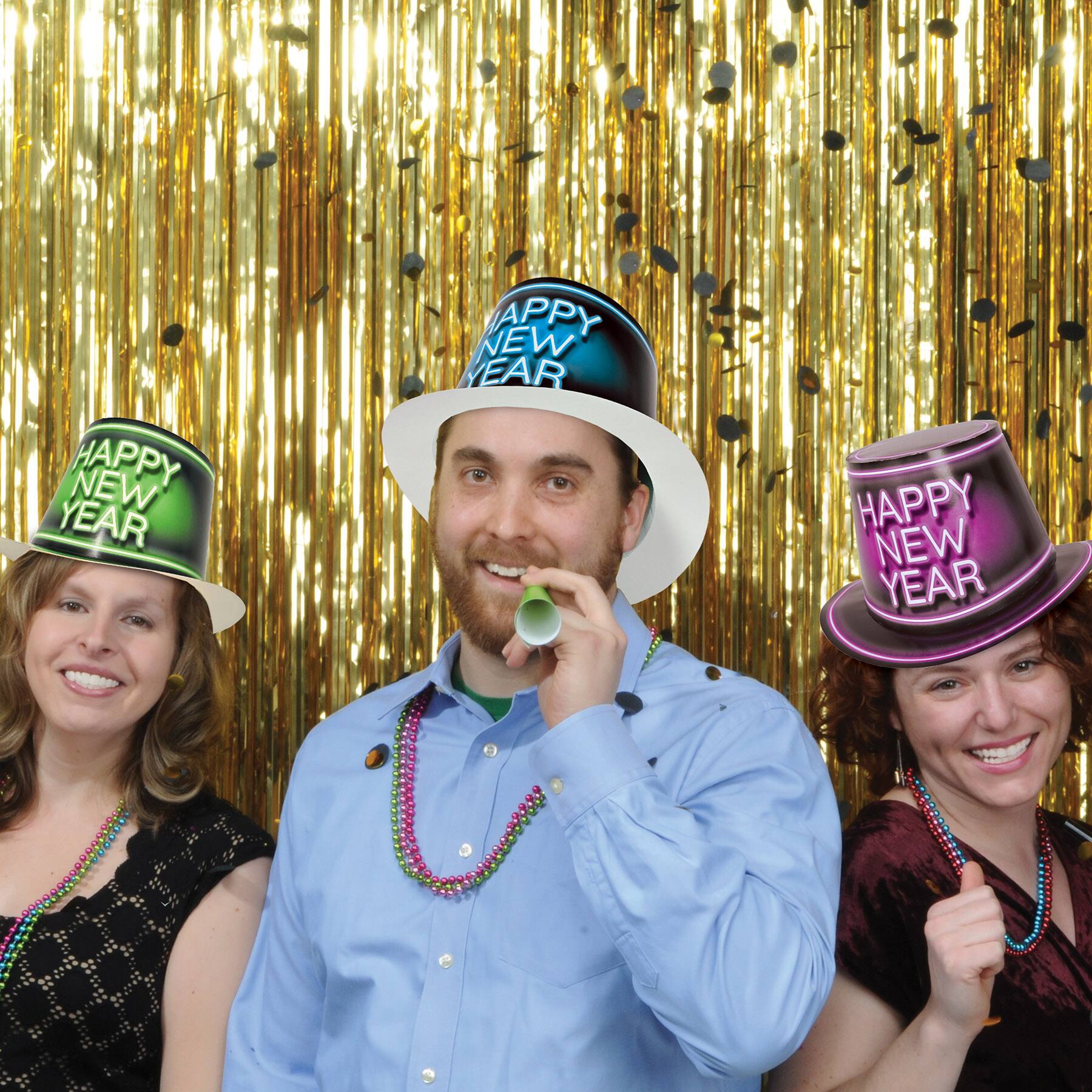 Beistle Glowing New Year Hi-Hats, 25ct.