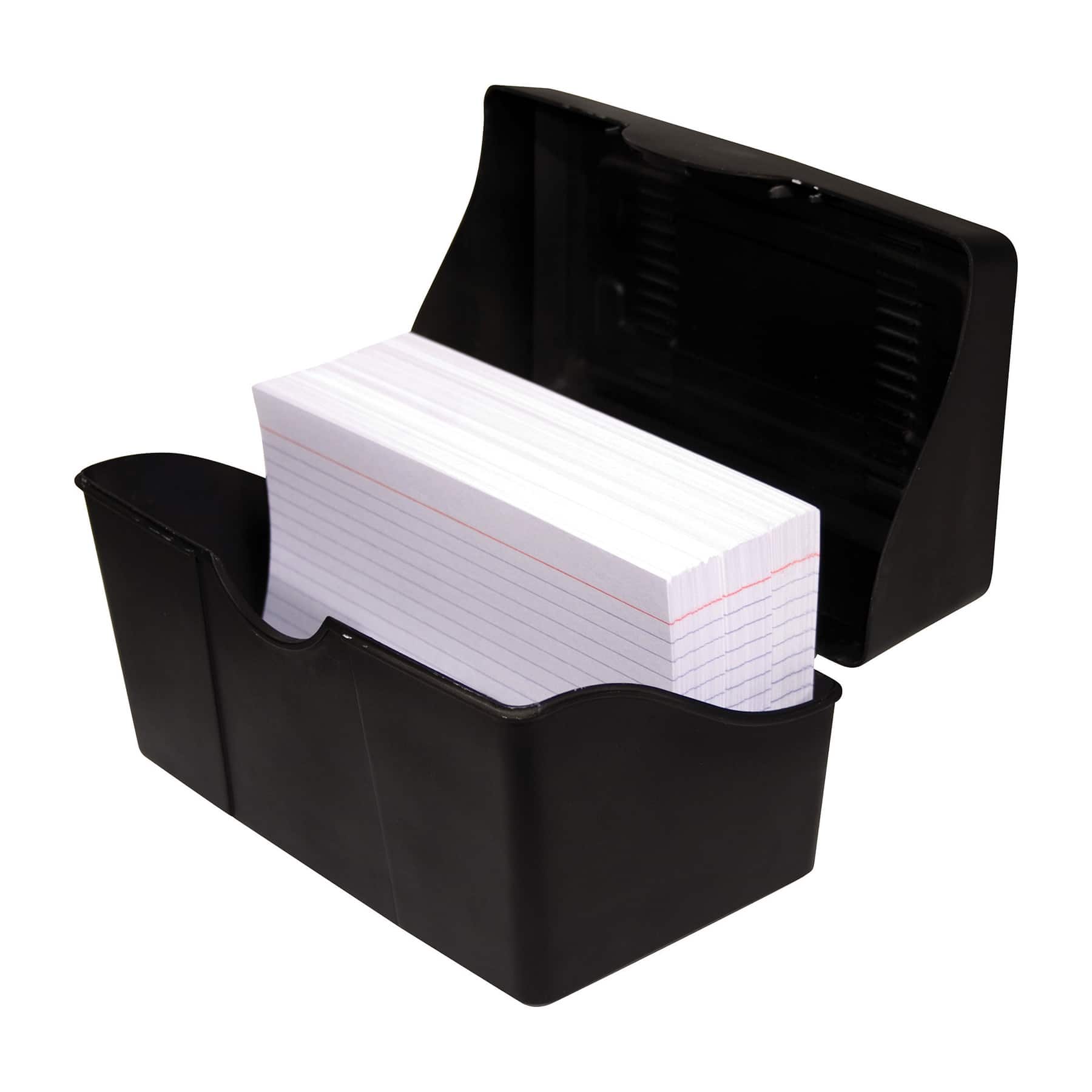 Innovative Storage Designs Black Index Card Holder