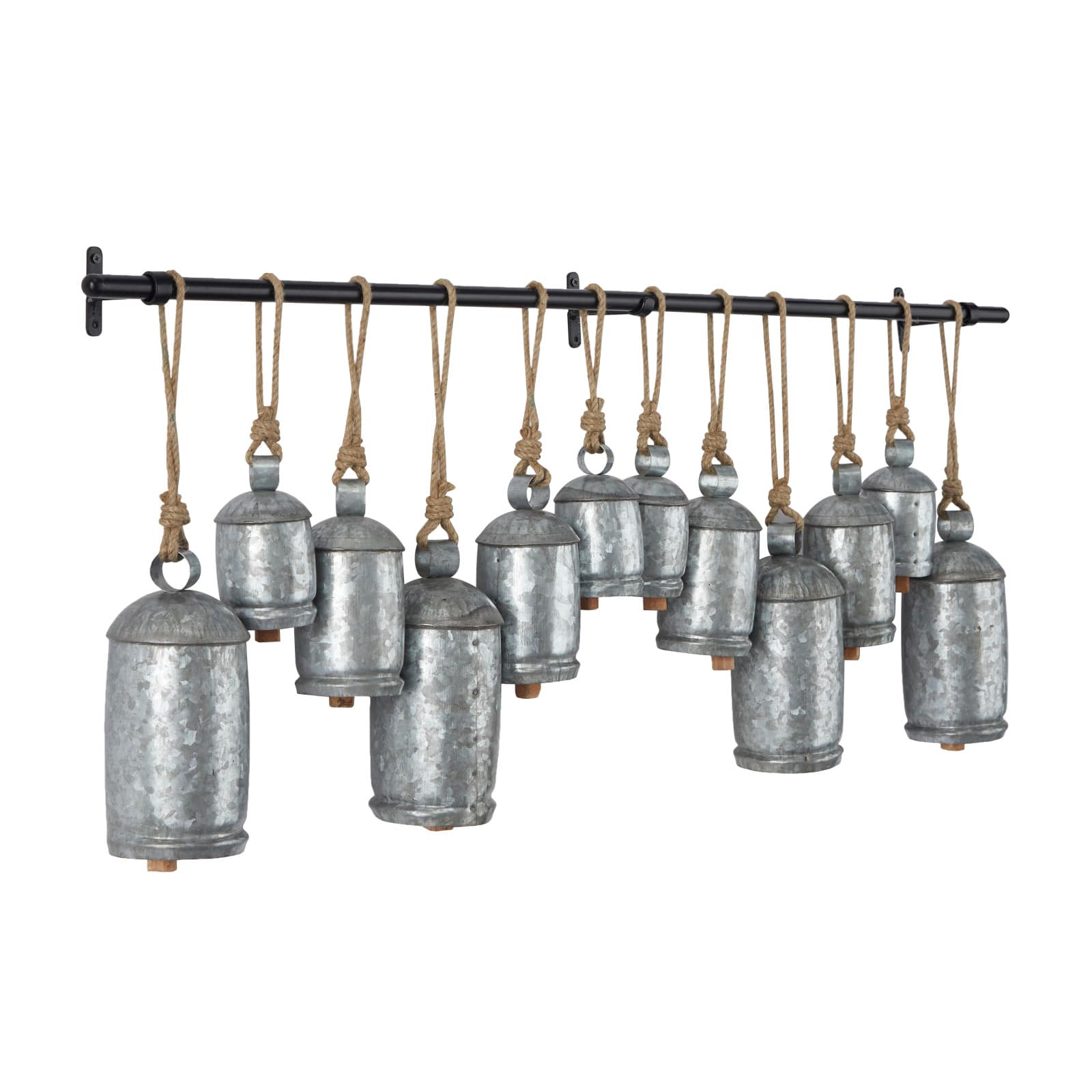 48" Metal Bohemian Decorative Cow Bells
