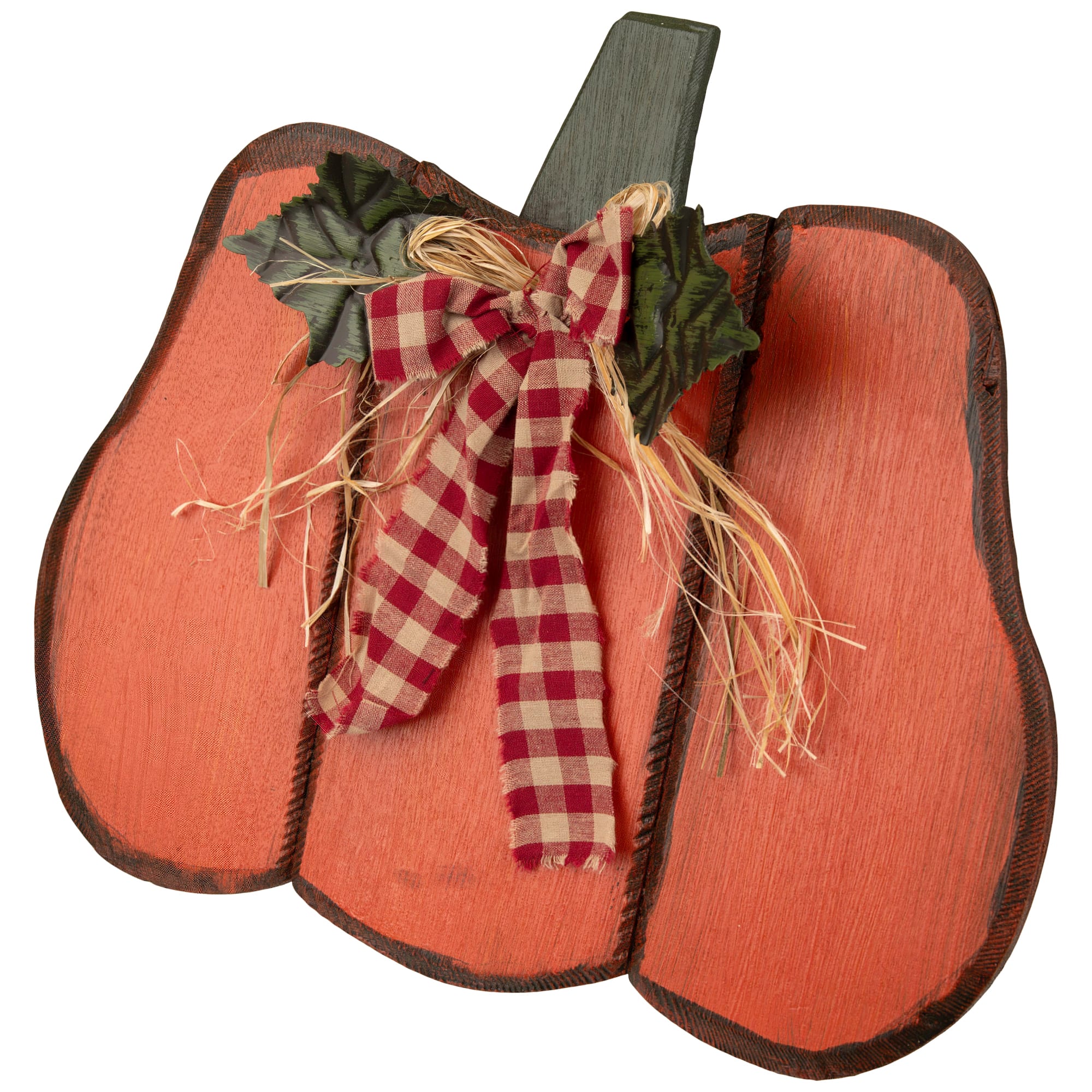 10" Green & Orange Fall Harvest Pumpkin