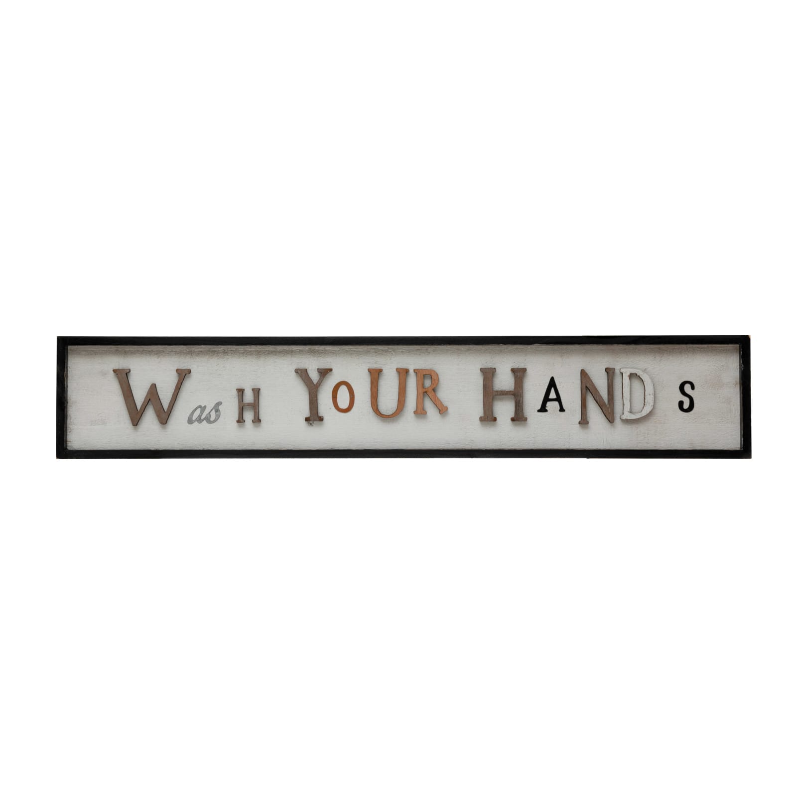 Hello Honey® "Wash Your Hands" Framed Wall Sign