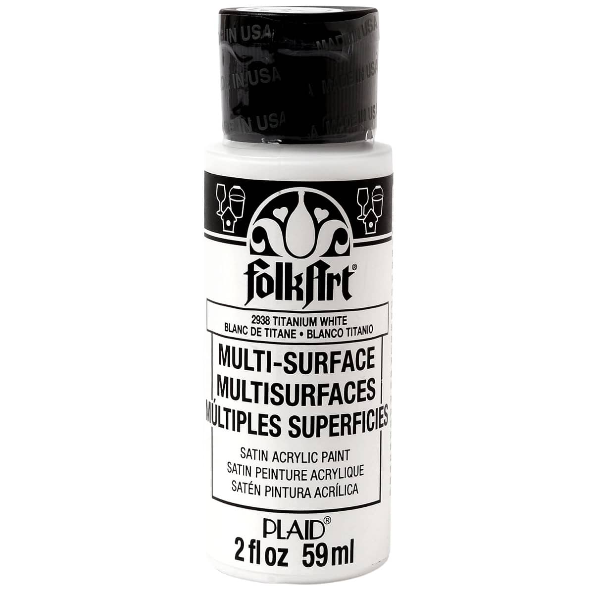 12 Pack: FolkArt® Multi-Surface Satin Acrylic Paint, 2oz.