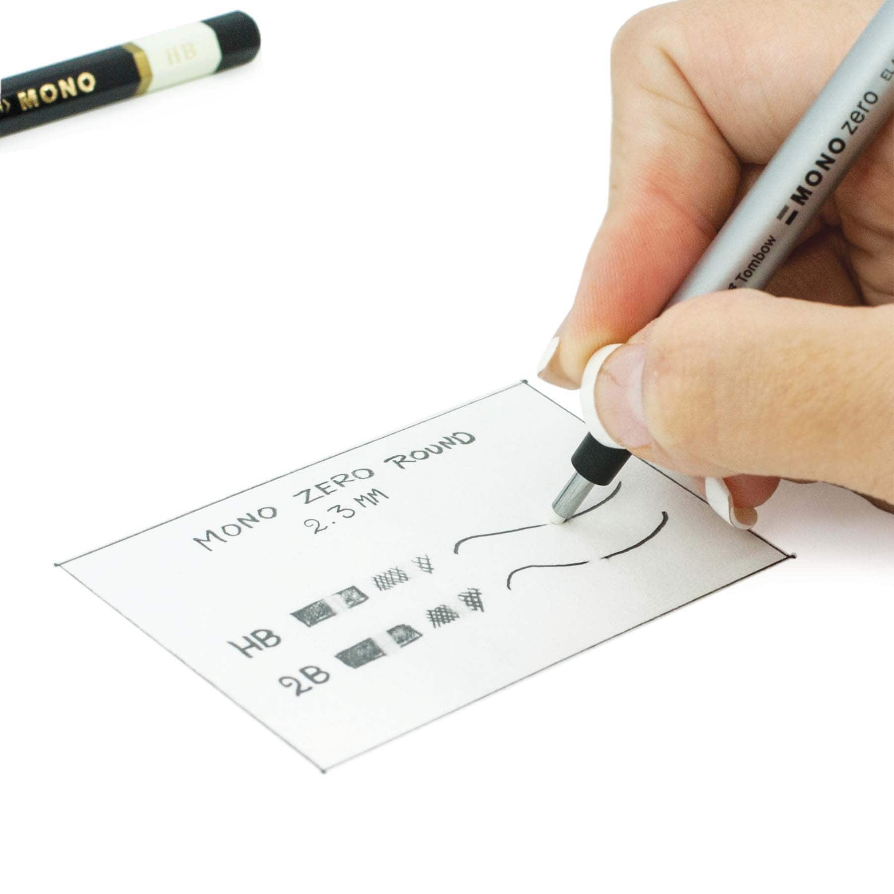 12 Pack: Tombow Mono Zero Round Eraser & Refill