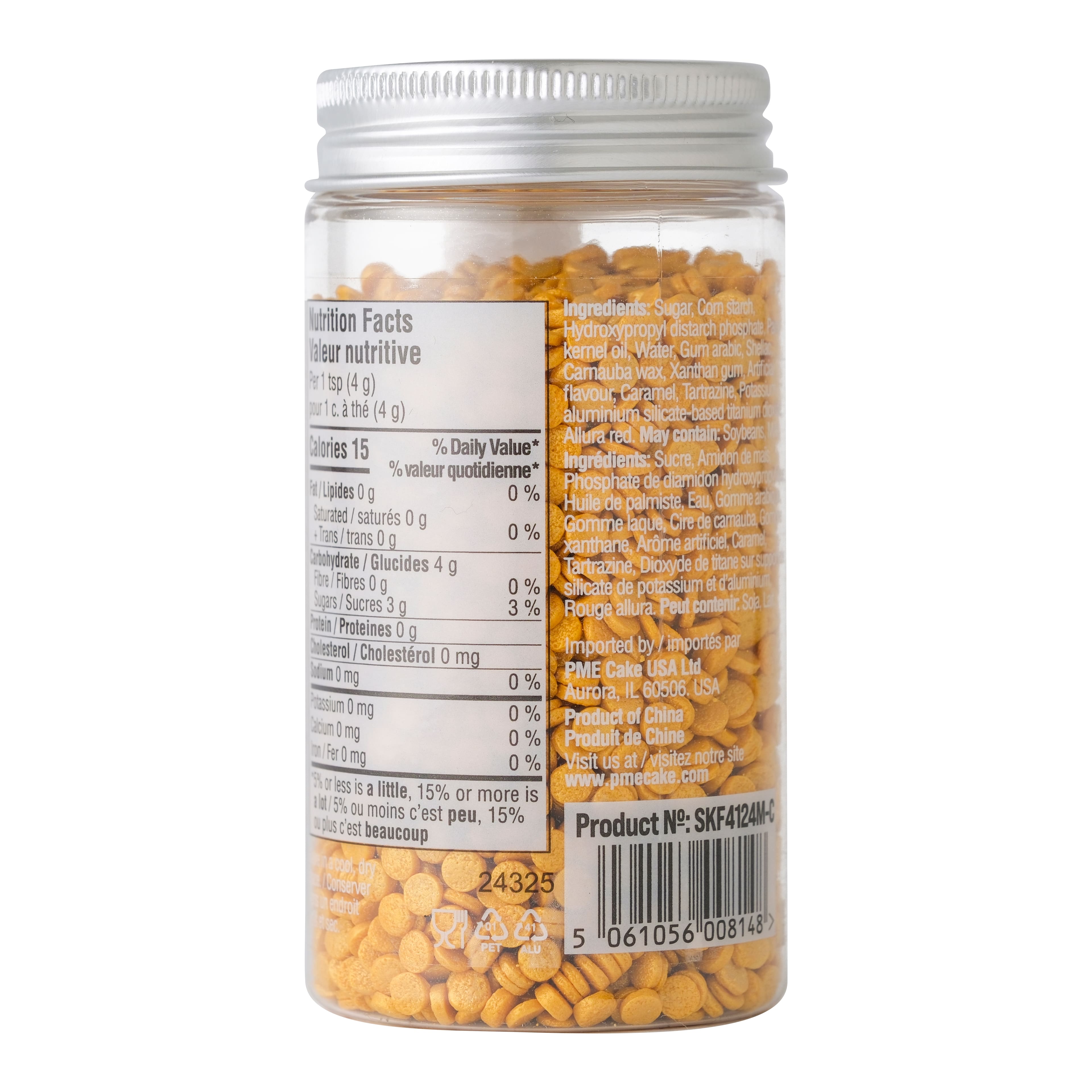 PME Cake Sweet Street® 3.5oz. Flat Round Confetti Sprinkles