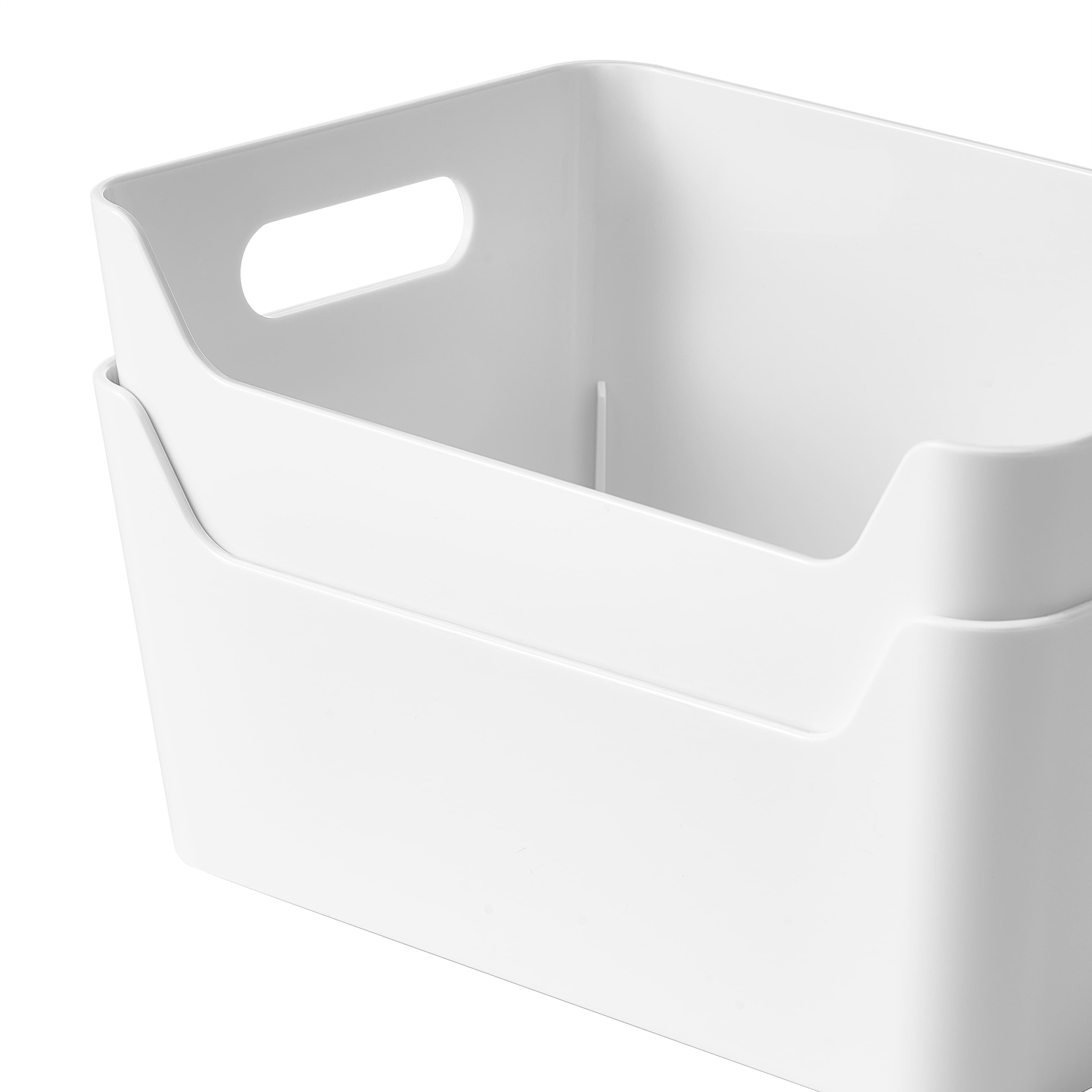 Medium White Open Storage Bin by Simply Tidy®