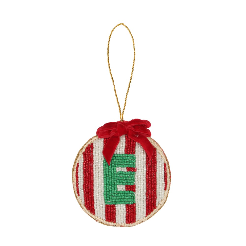 4" Monogram Beaded Ornament by Ashland