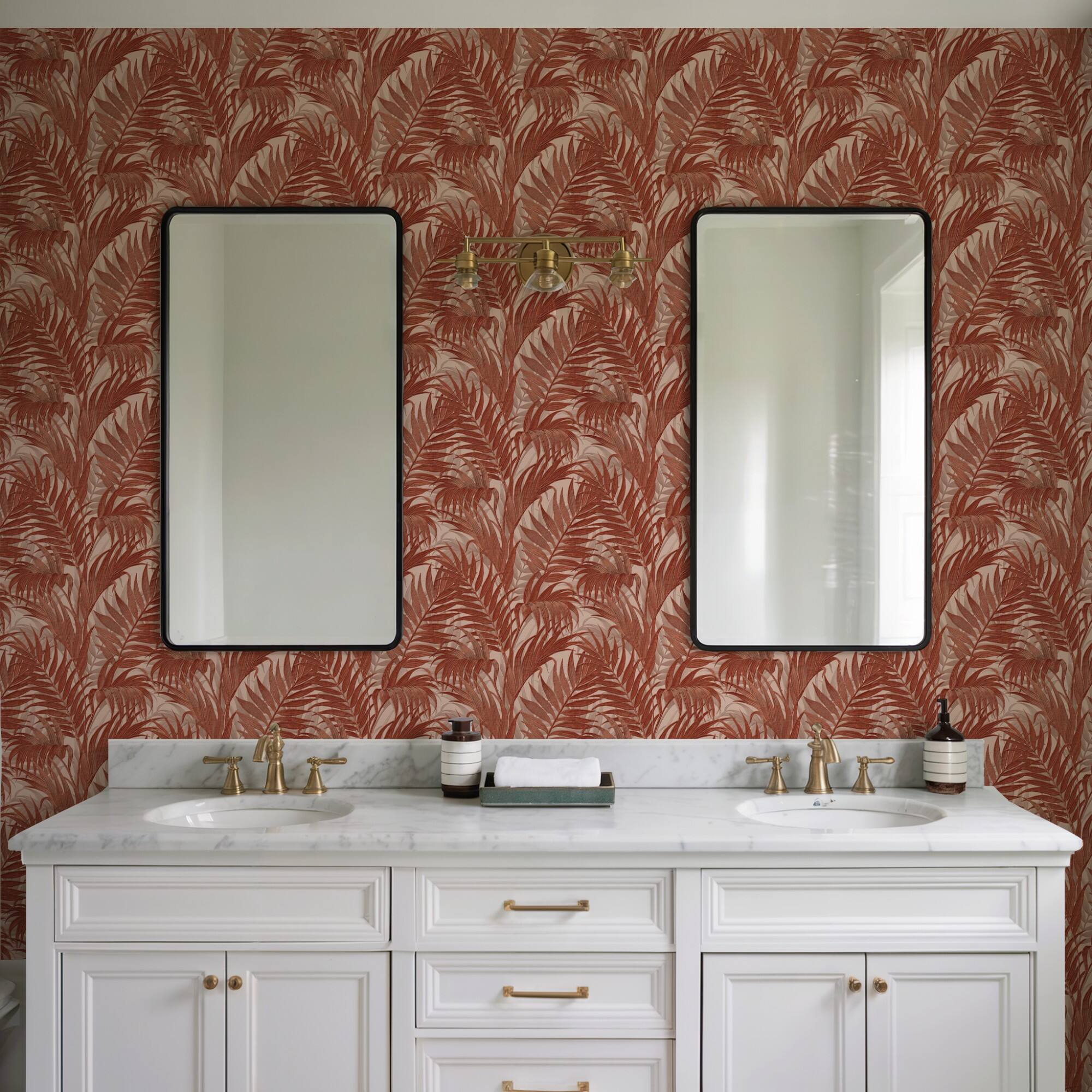 Designs Direct Embroidered Palm Wallpaper
