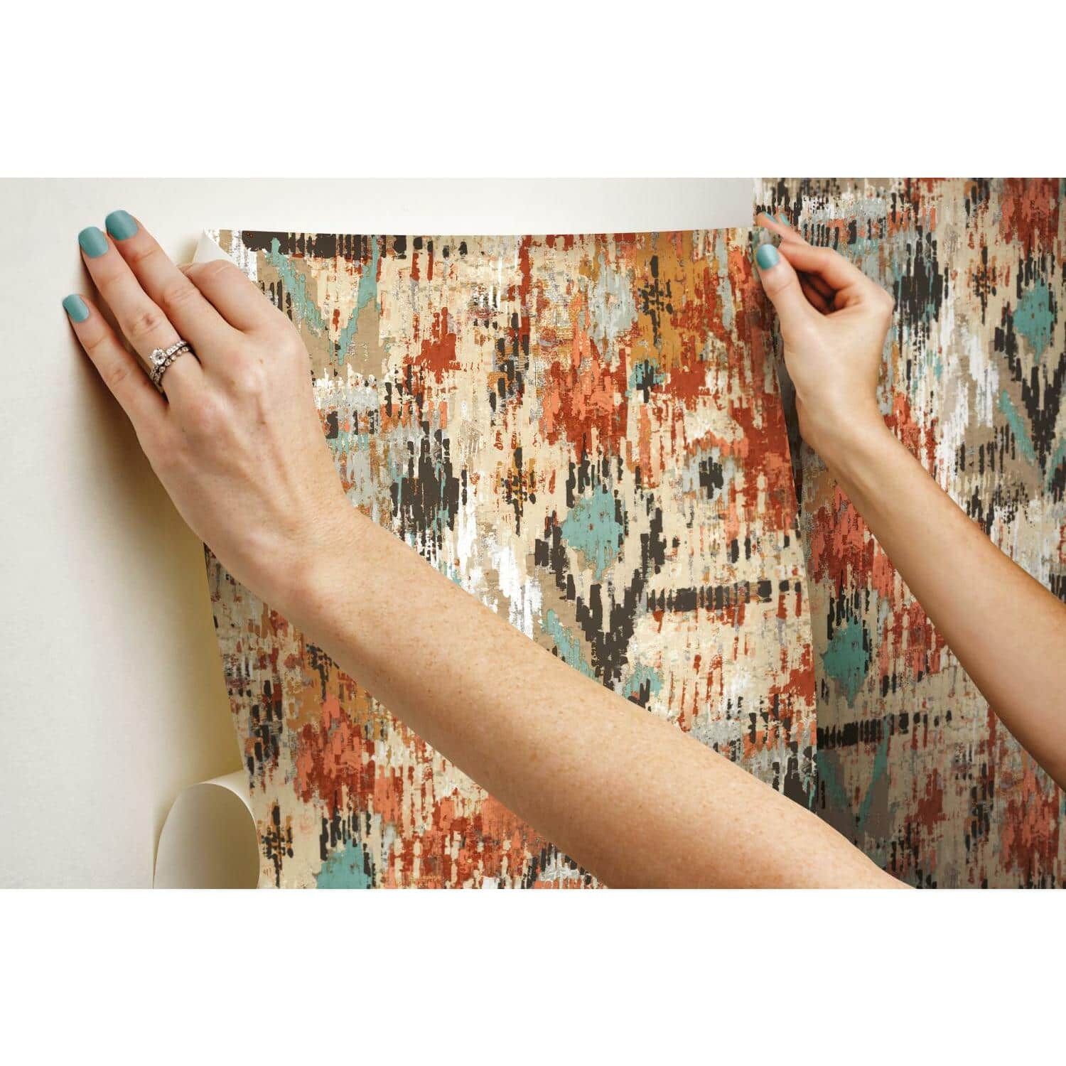 RoomMates Aztec Peel & Stick Wallpaper