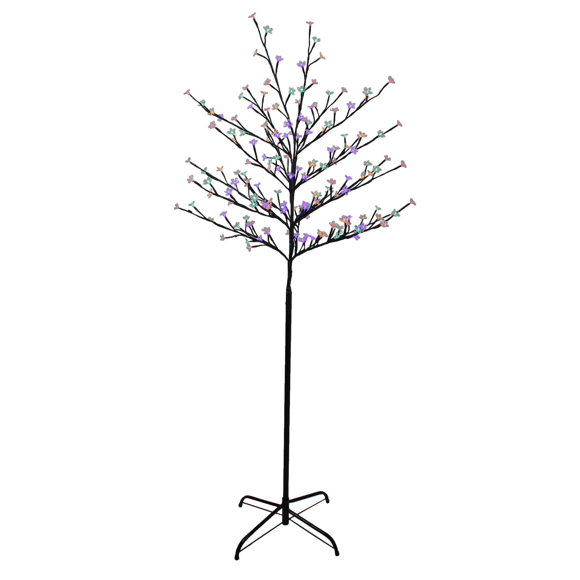 6ft. Multicolor LED Cherry Blossom Flower Artificial Tree