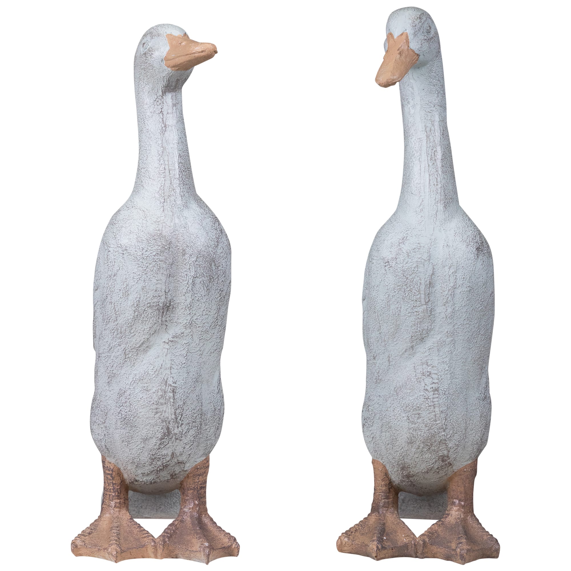 Ducks Outdoor Garden Statues - 17.25" - Set of 2