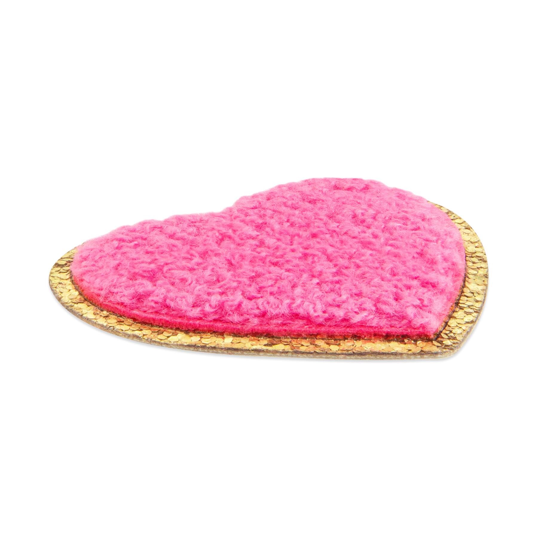 Iron-On & Adhesive Dark Pink Heart Patch by Make Market®