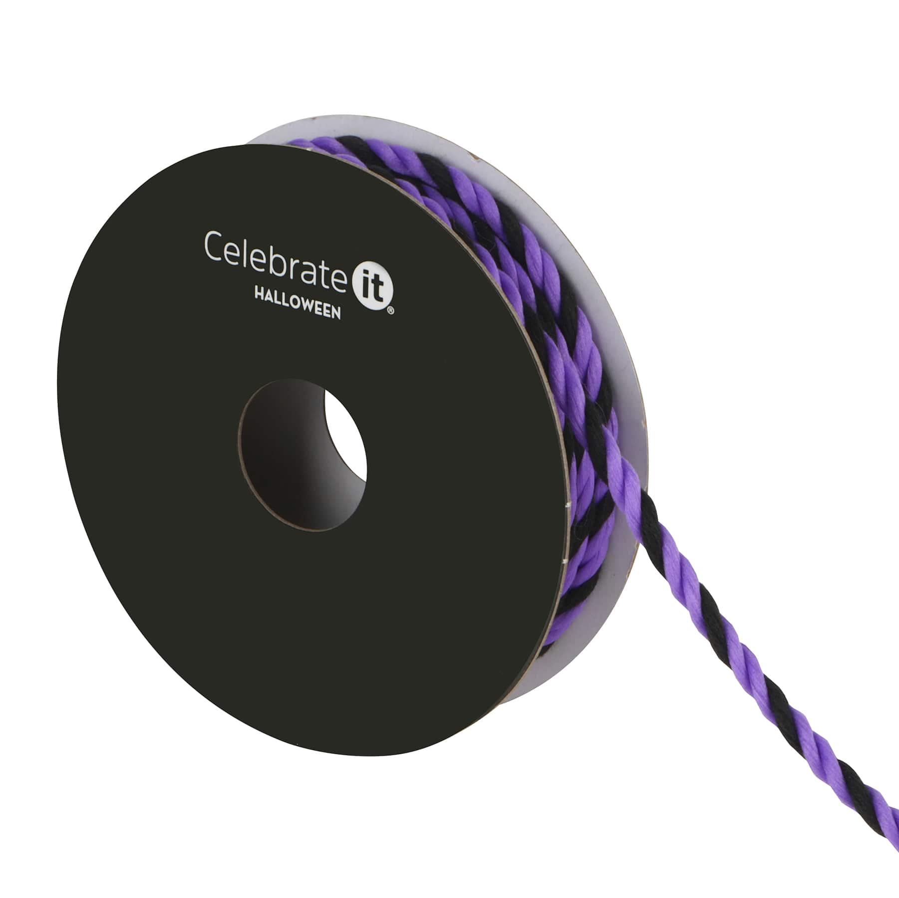 1/8" x 4yd. Black & Twist Cording Ribbon by Celebrate It