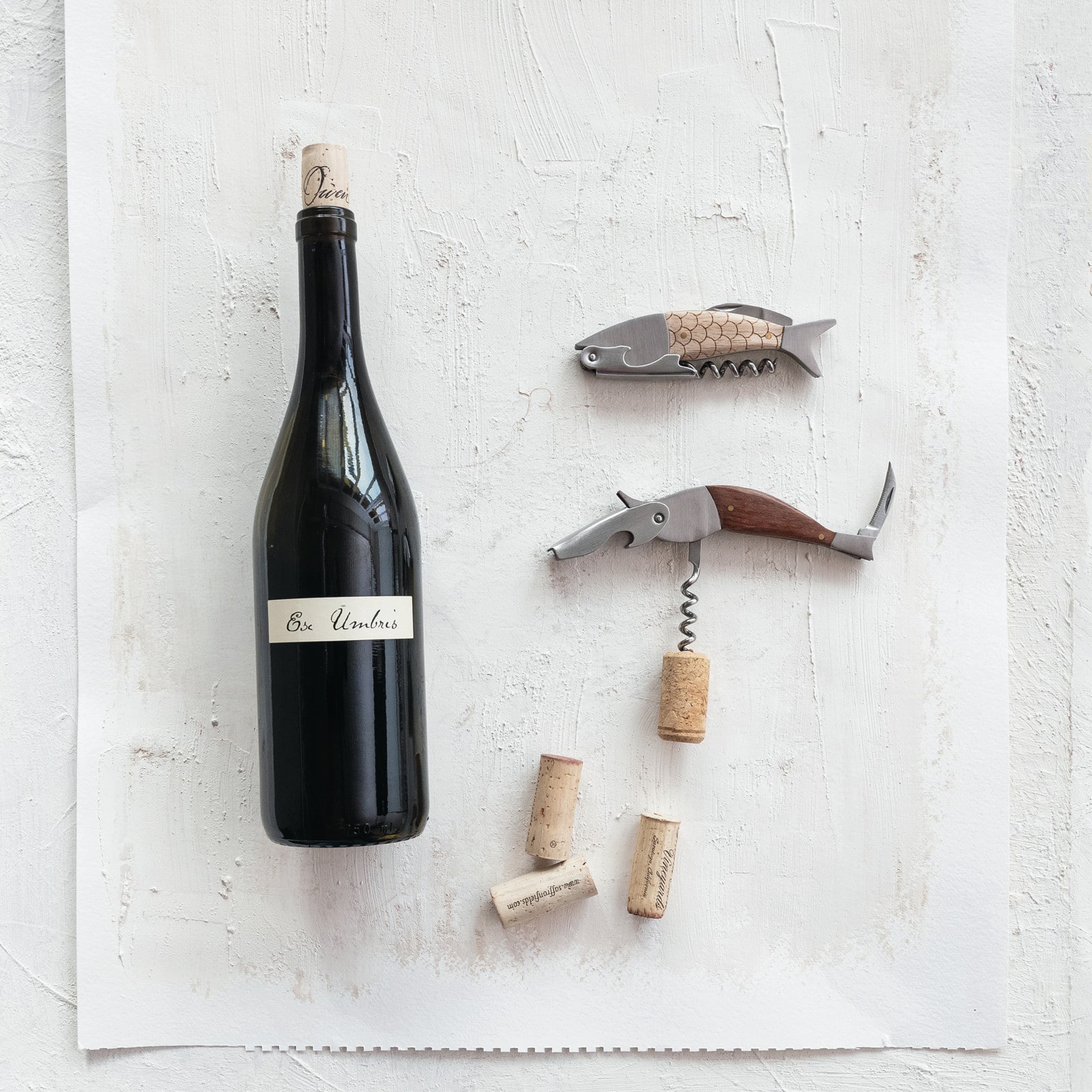 Hello Honey® 4.75" Natural Merbau Wood Fish Bottle Opener