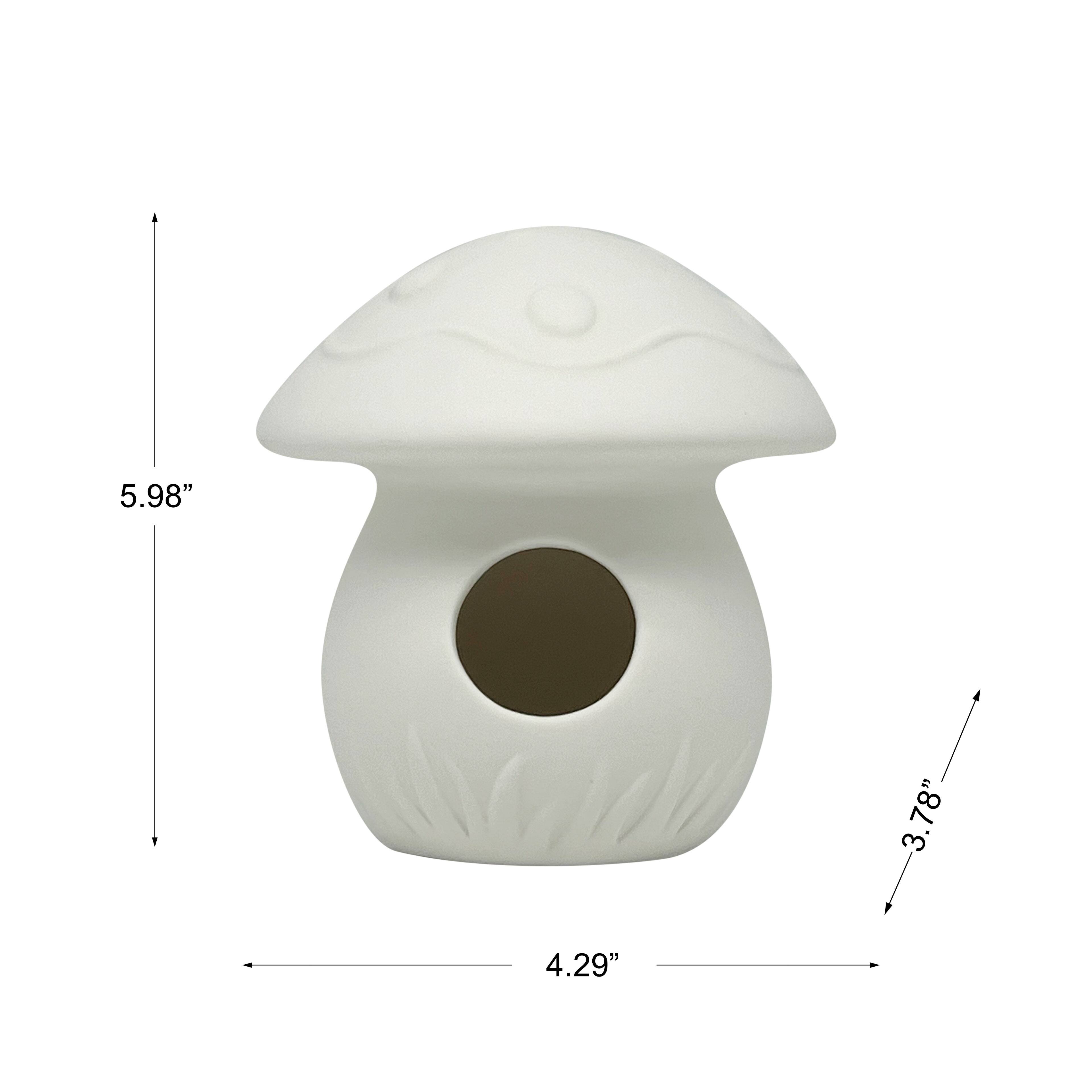 Nichoir en céramique en forme de champignon de 14,2 cm de Make Market
